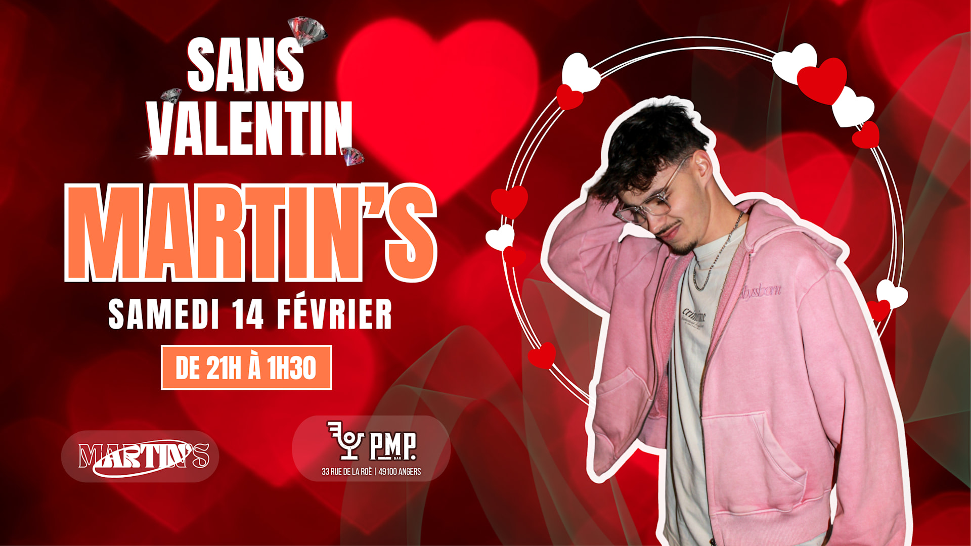 Soirée Sans Valentin Dj Martin's Au Pmp Bar Angers Cover