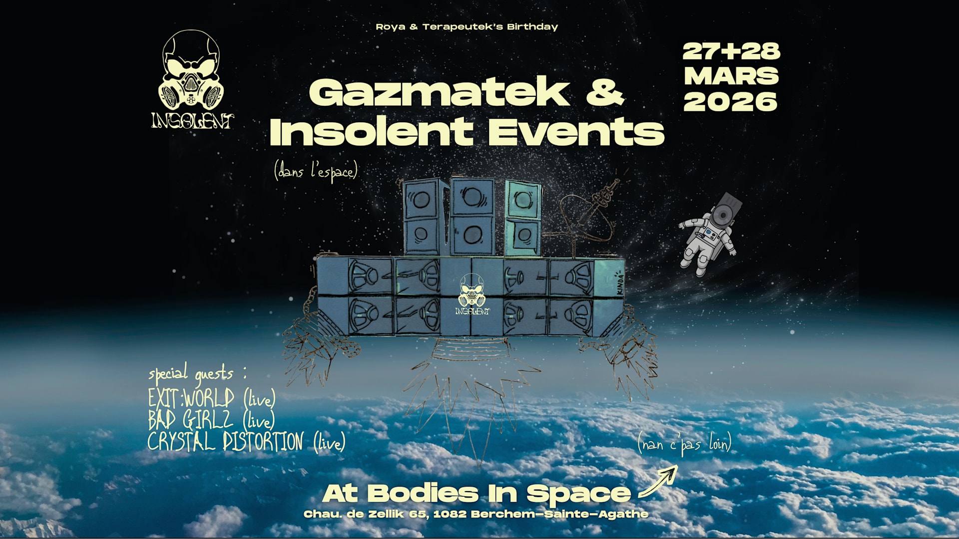 Gazmatek X Insolent Events In Space (2 Nights) Cover
