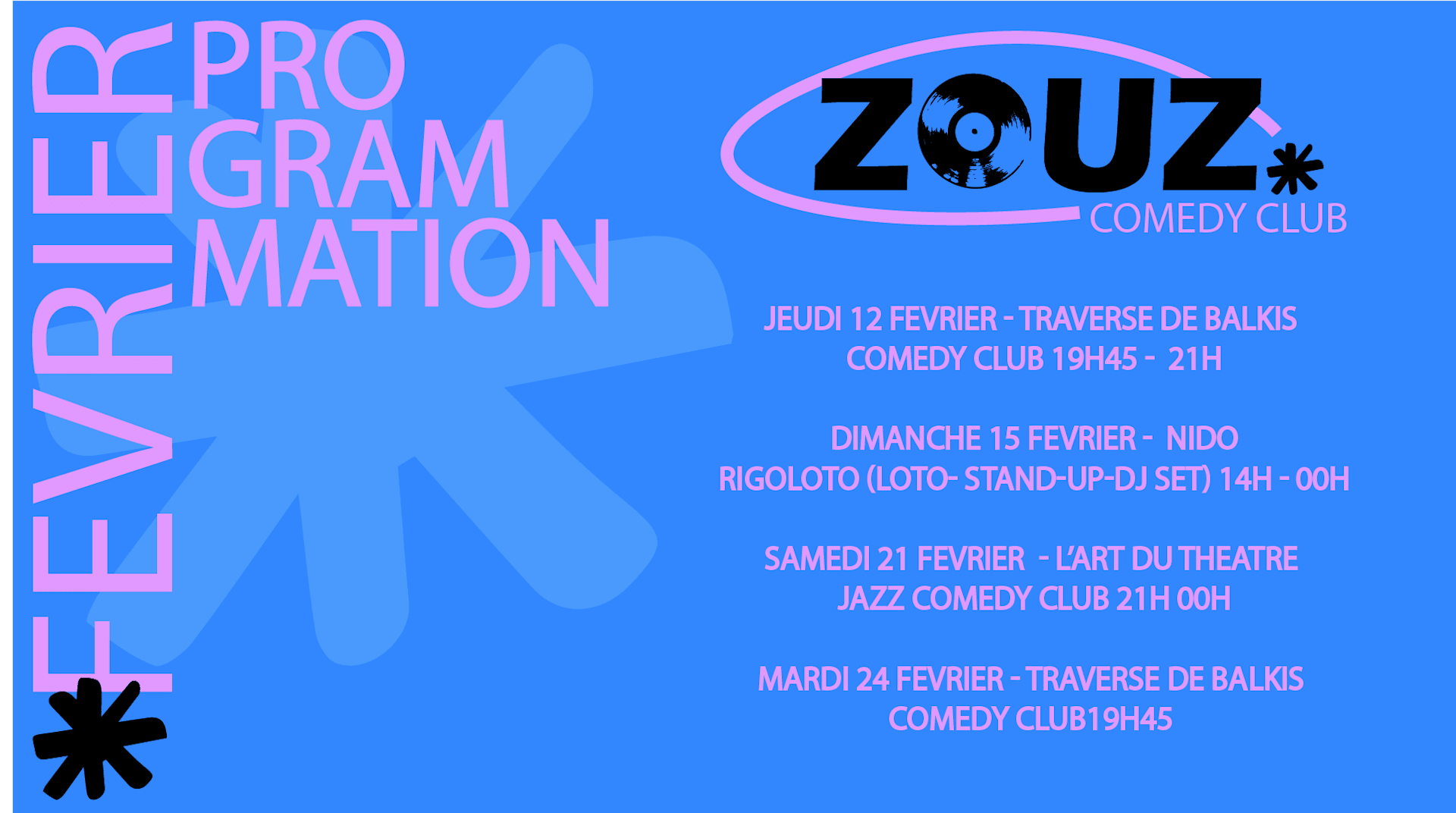 Zouz Comedy Club X La Traverse De Balkis 30 Cover