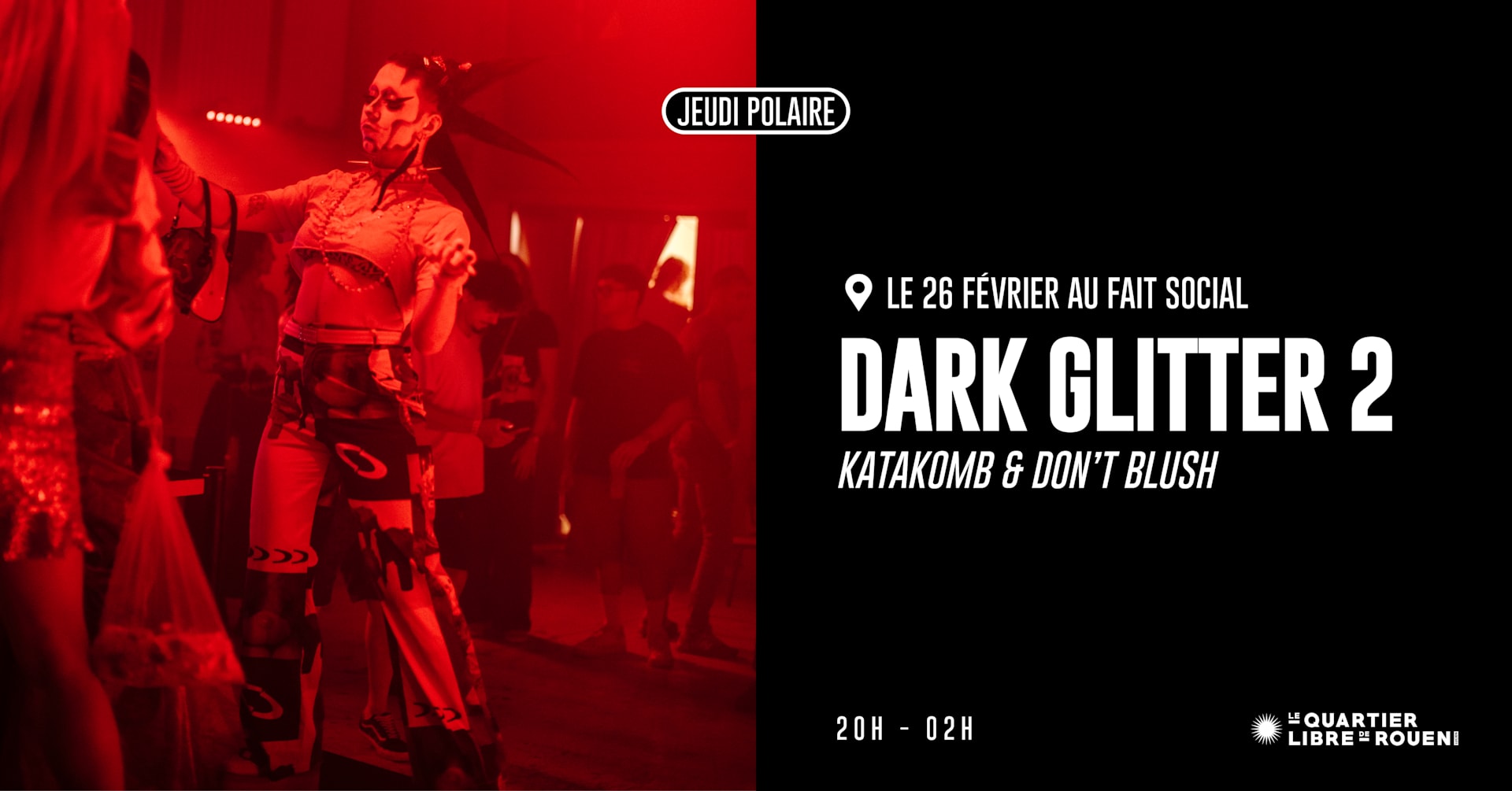 Jeudi Polaire : Dark Glitter 2 (Katakomb & Don't Blush) Cover