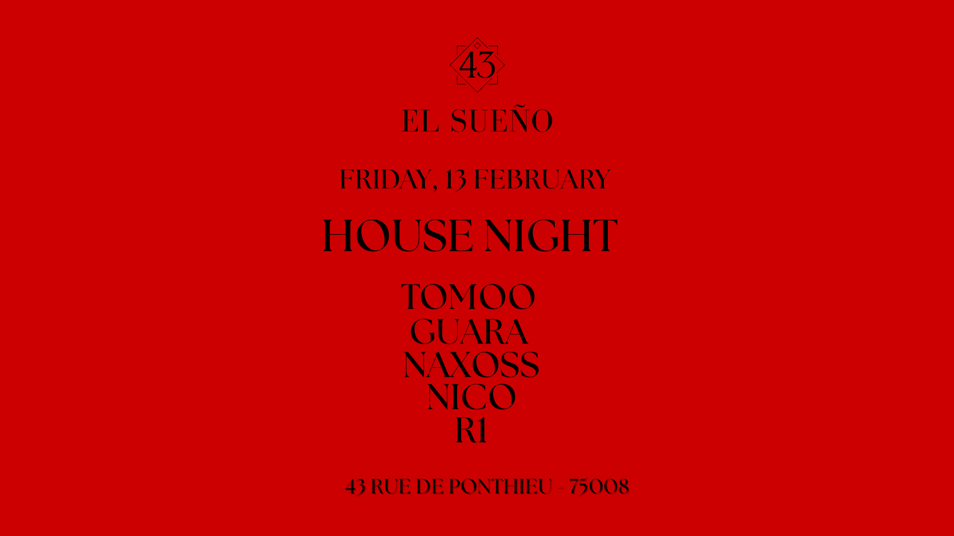 House Night - El Sueno 43 - Cover
