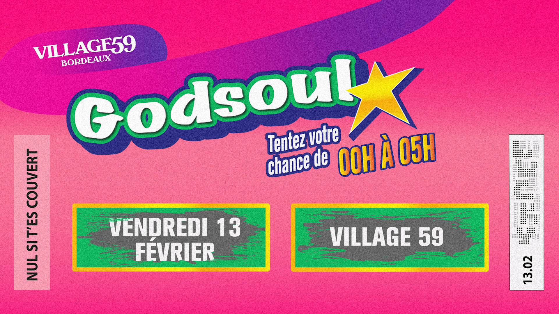 Village 59 - Godluck Vendredi 13 W/ Godsoul Cover