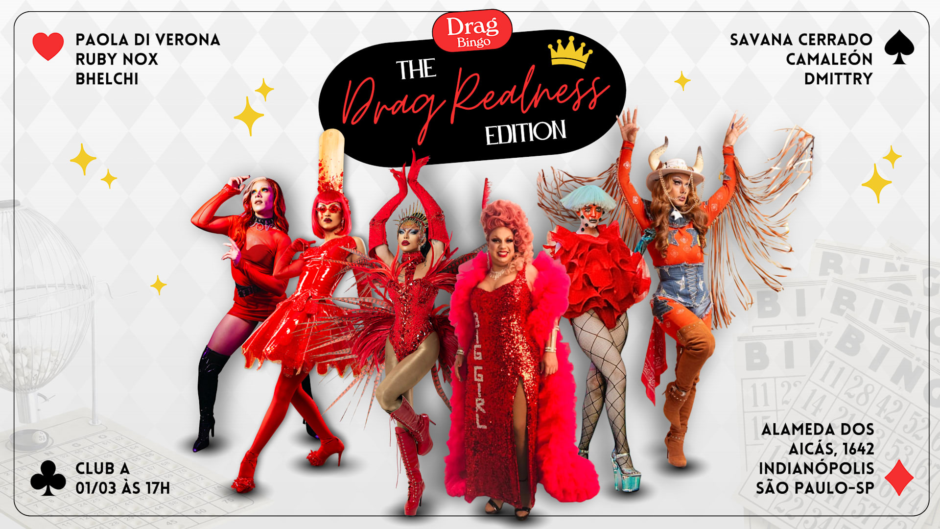 Drag Bingo - 01/03 | The Drag Realness Edition Cover