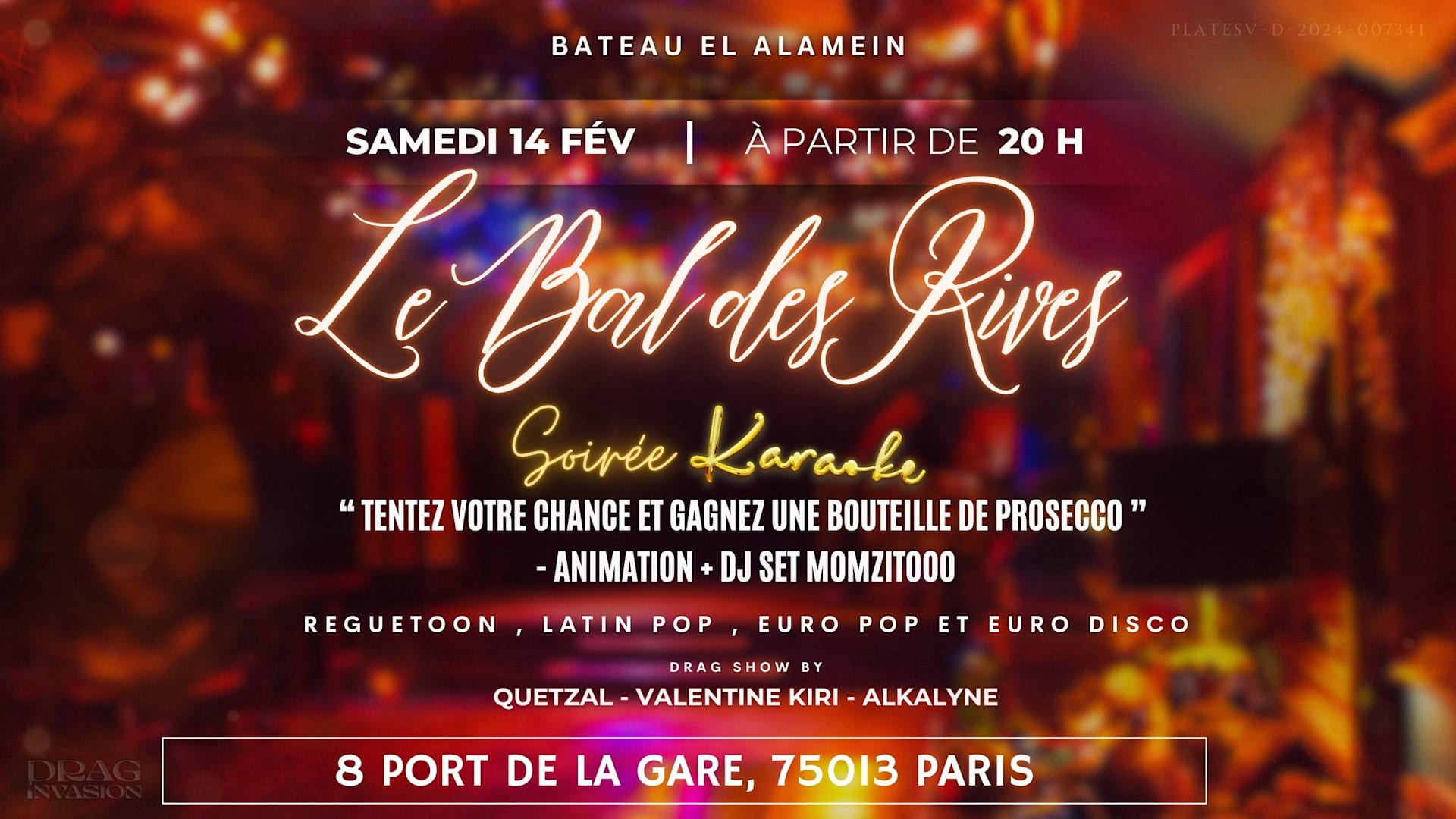 Le Bal Des Rives ( Soirée Karaoké + Dj Set Par Momzitooo ) Cover