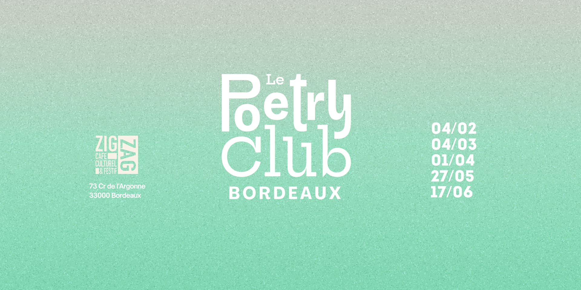 Le Poetry Club Bordeaux - 01/04 Cover