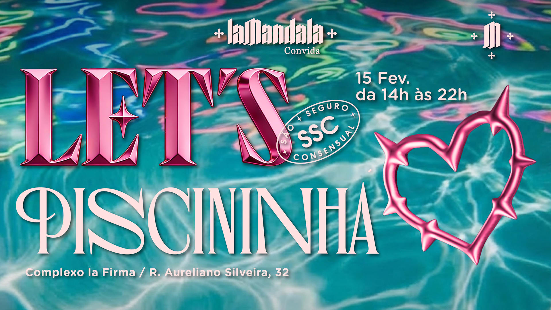 Let's Piscininha 15/2 *Últimos Convites* Cover