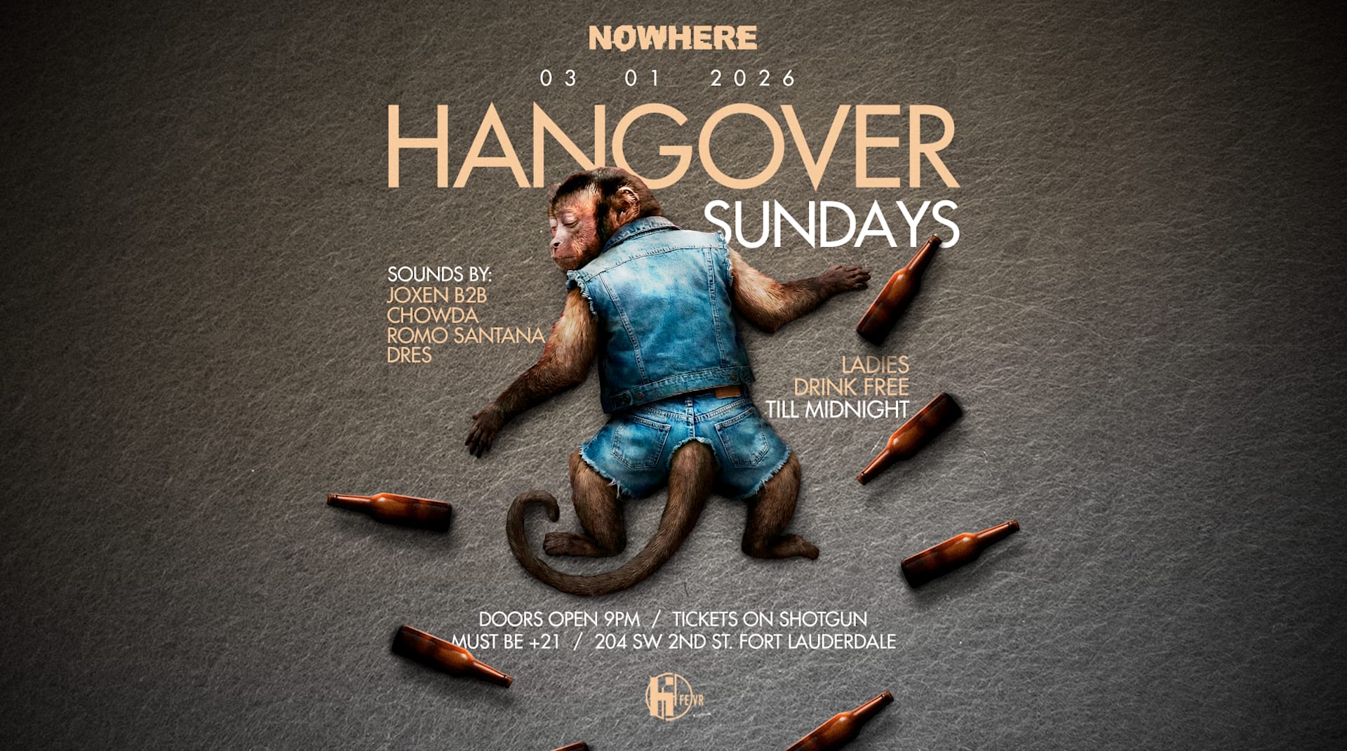 Hangover Sundays @Nowhere | Sb Week 1 Cover