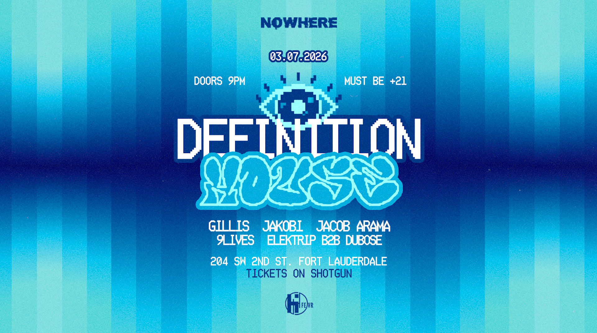 Definition House @ Nowhere | Sb Week 1 Cover