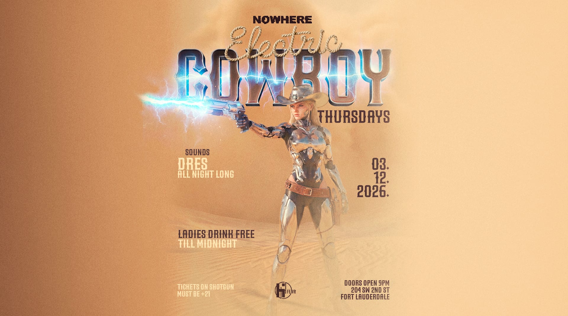 Electric Cowboy Thursday @Nowhere | Sb Week 2 Cover