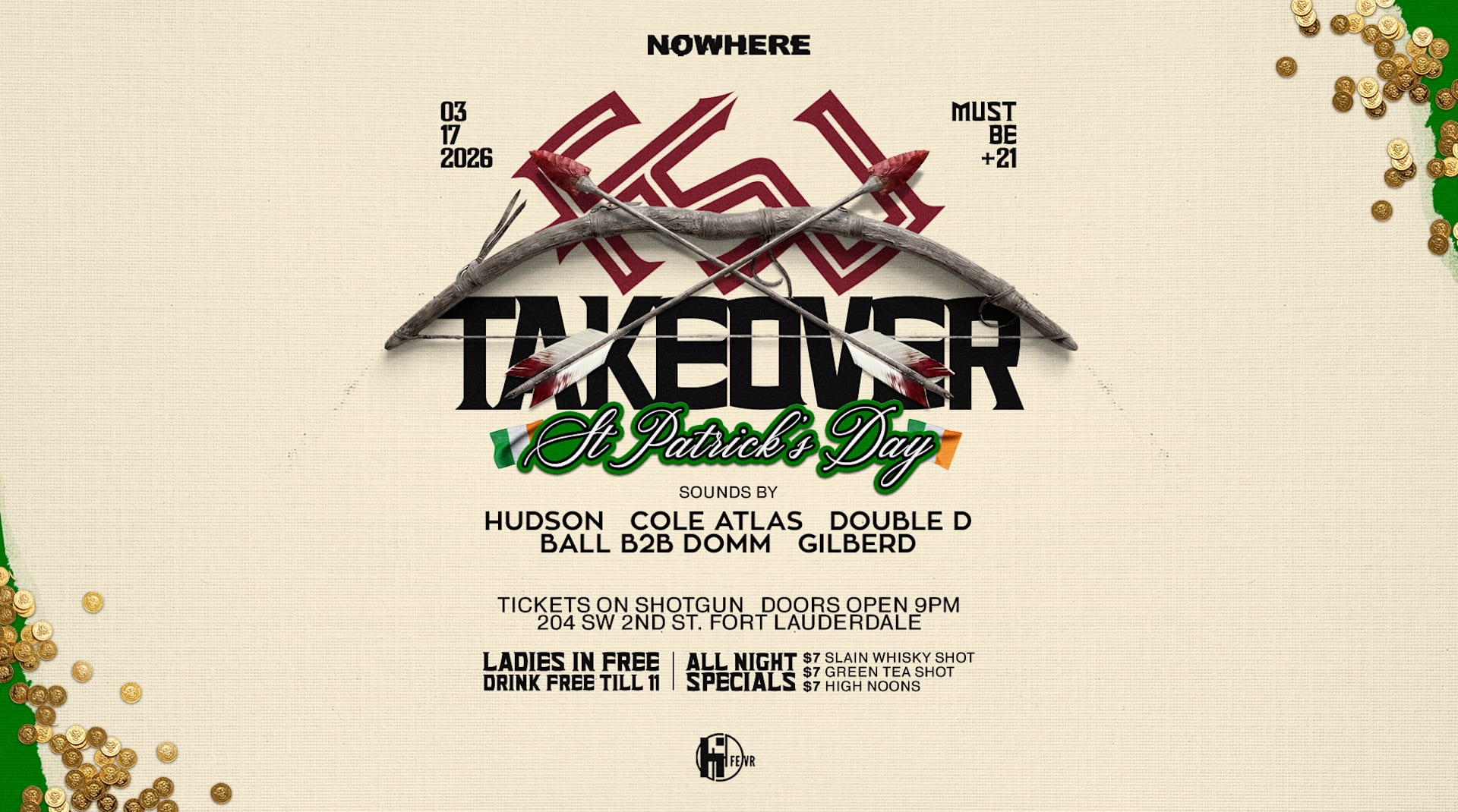 Florida State Takeover@Nowhere | Sb Week 3 [St Patricks Day] Cover