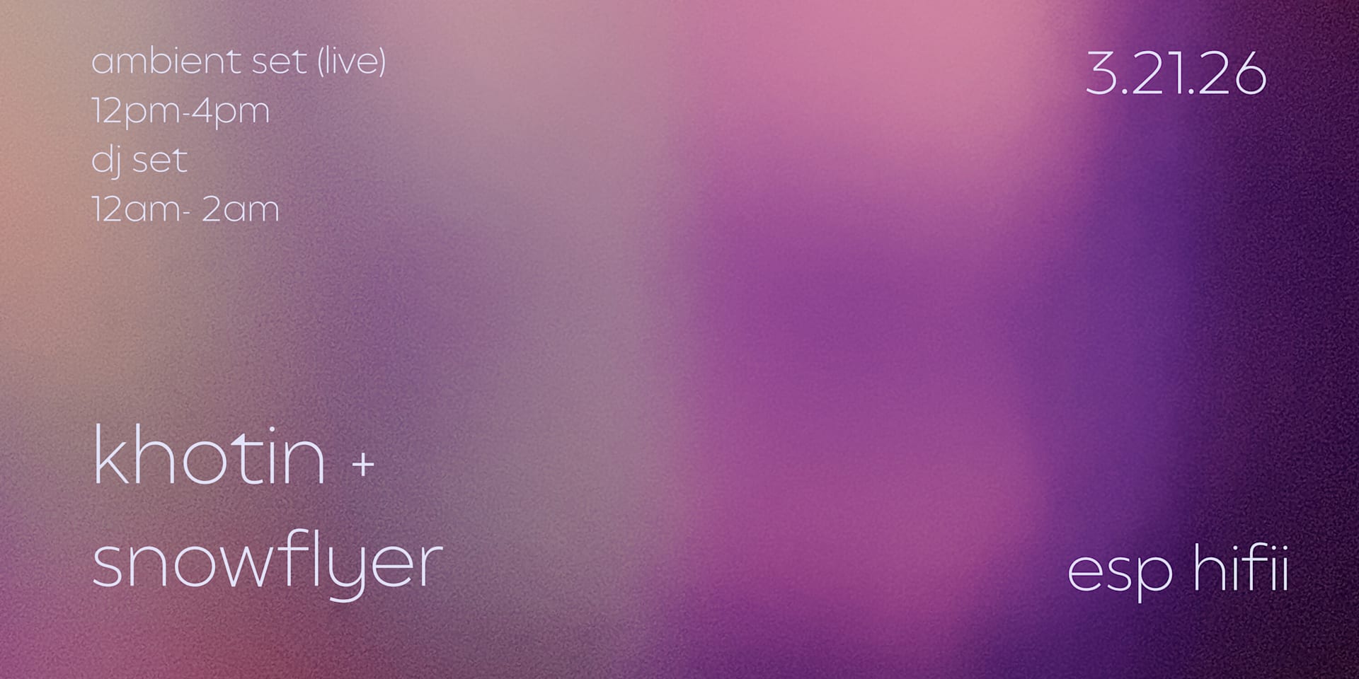 Khotin + Snowflyer Cover