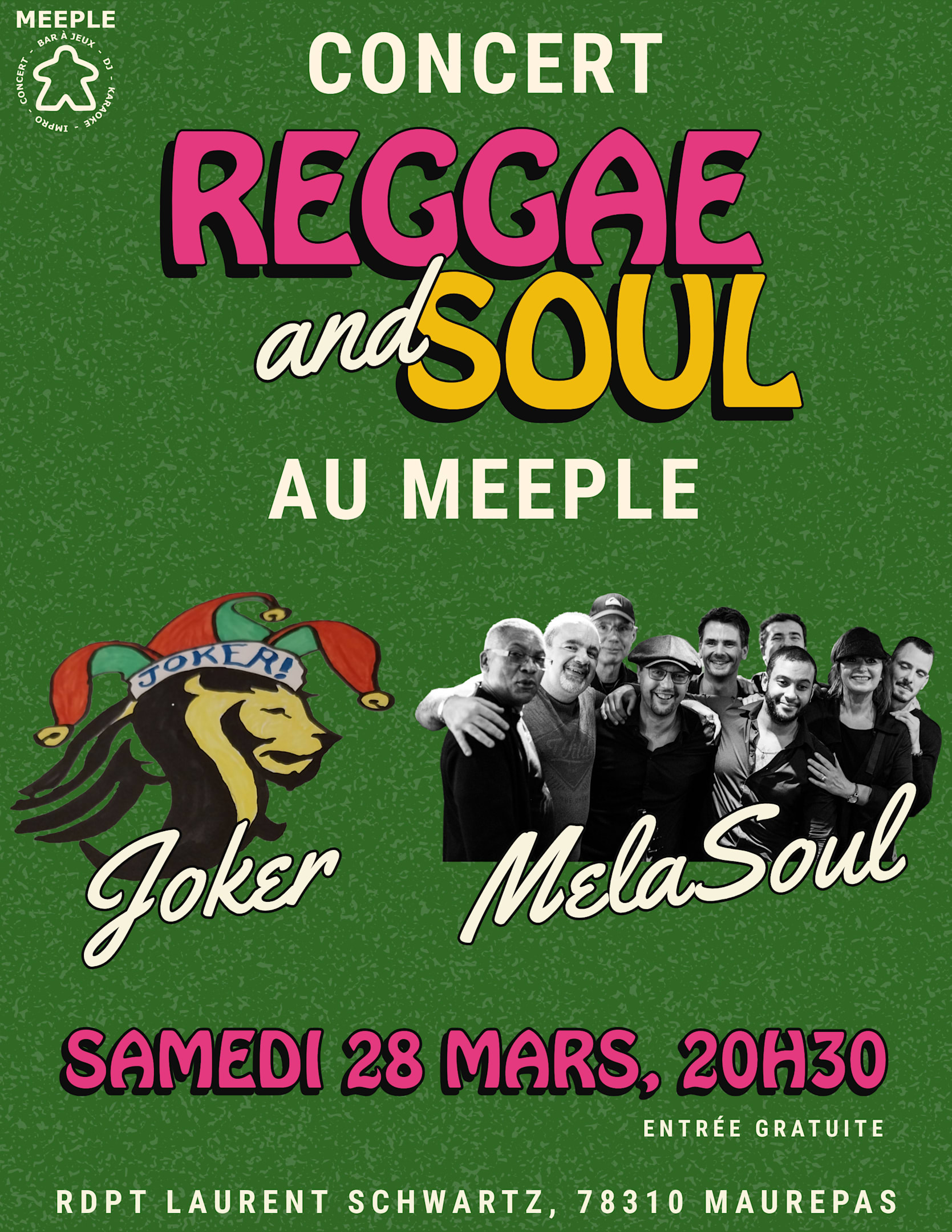 Concert Reggae & Soul Au Meeple Cover