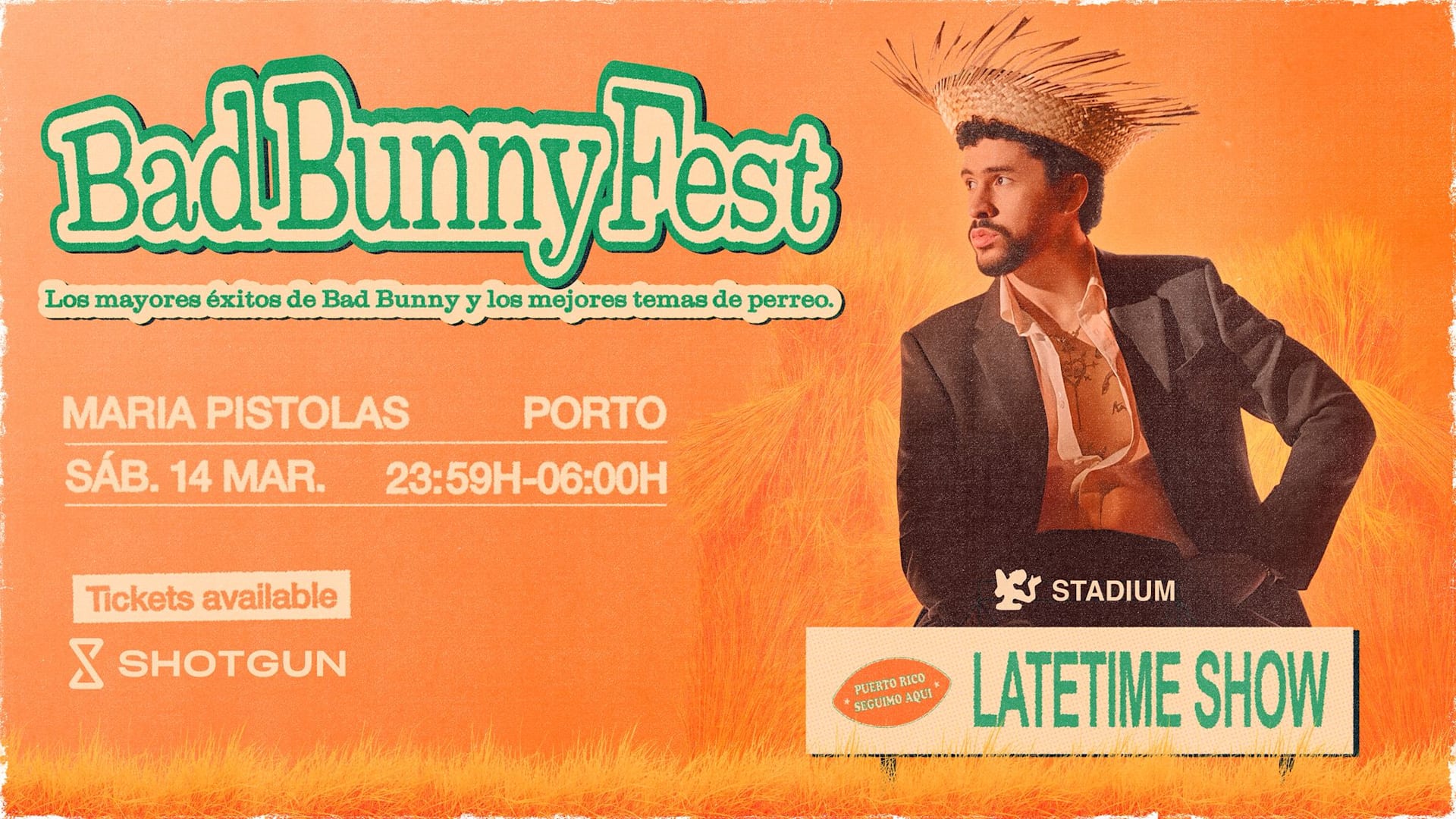 Bad Bunny Fest At Maria Pistolas - Sat. 14/03 Cover