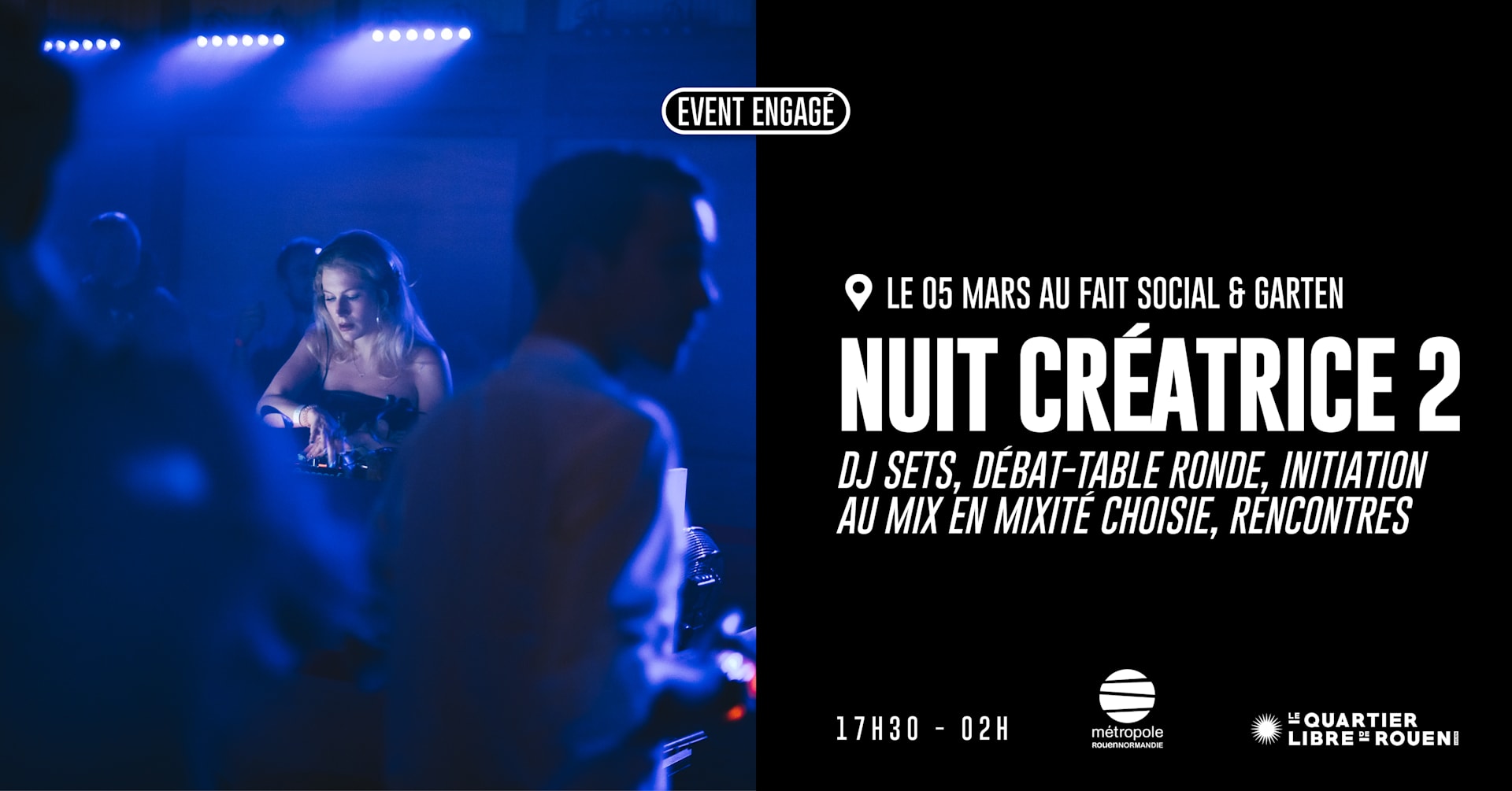 Nuit Créatrice 2 - Initiation Mix, Débats, Rencontres & Plus Cover