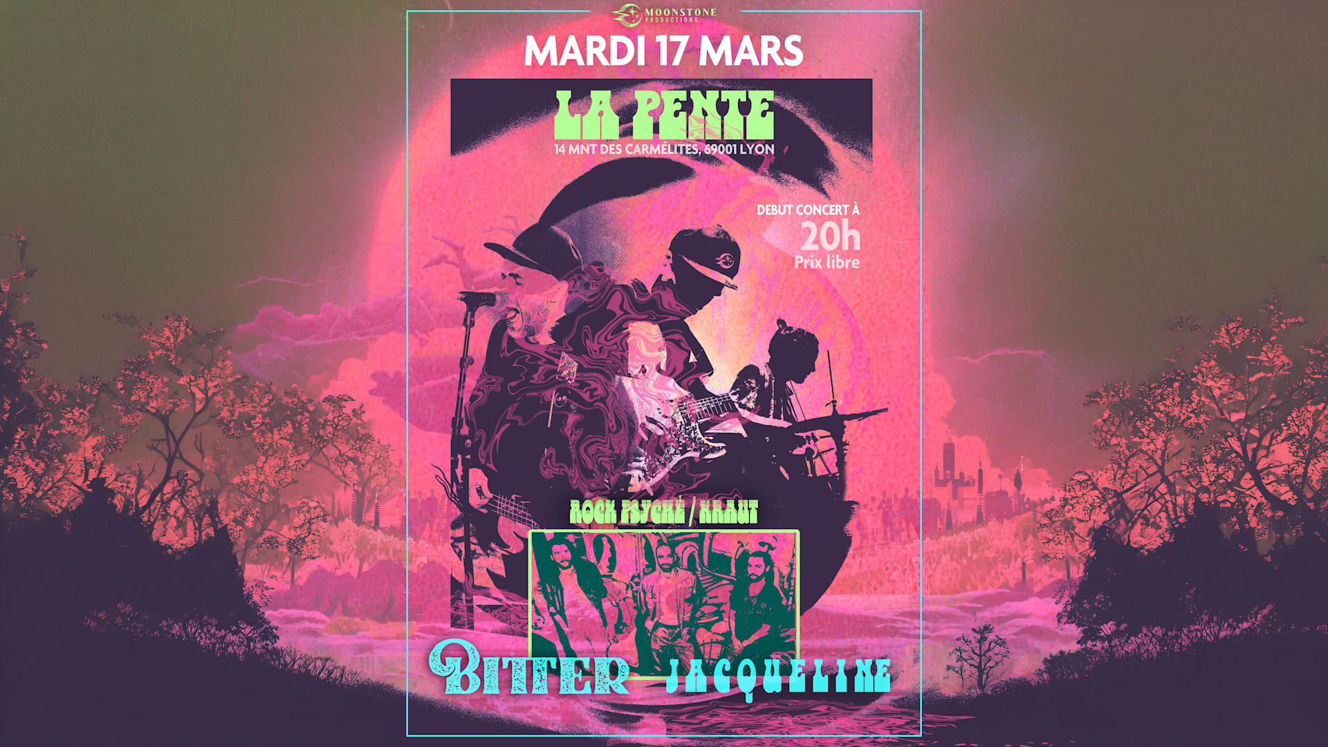 Concert : Bitter & Jacqueline (Rock Psyché) Cover