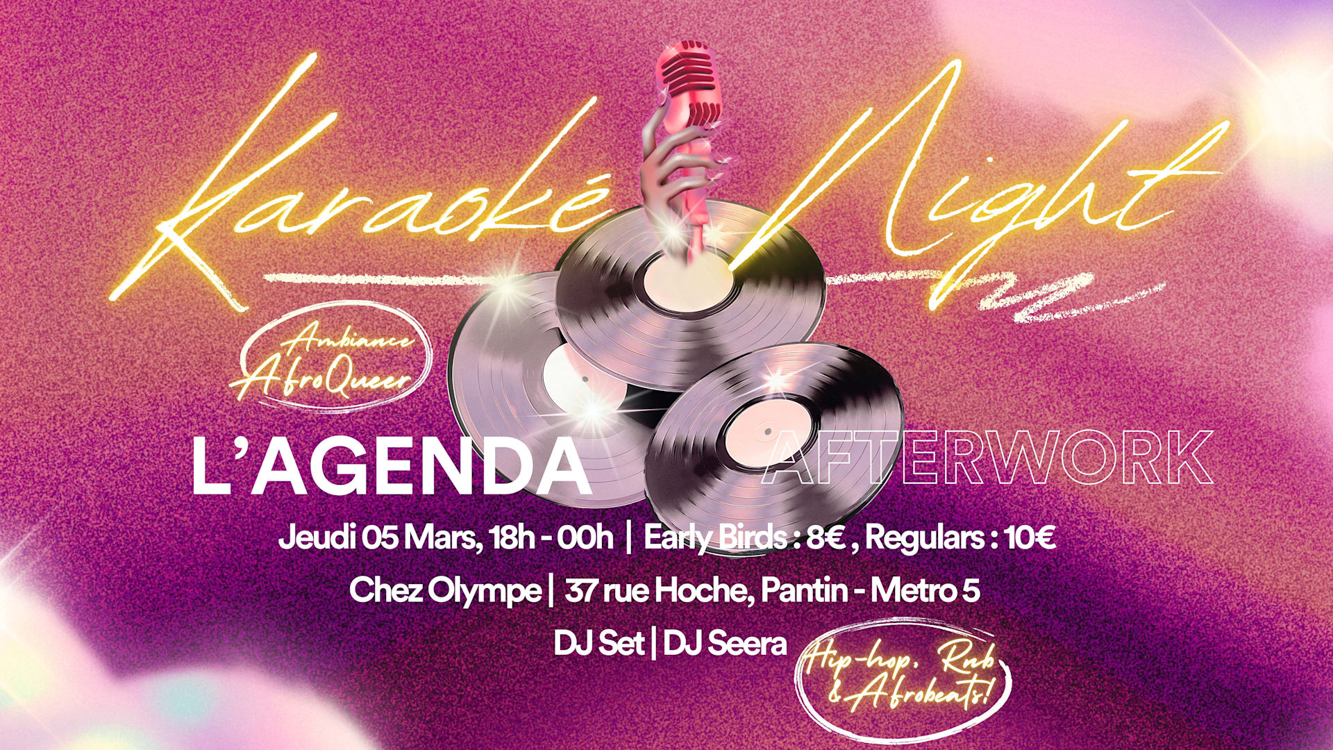 L'agenda Afterwork - Karaoke Night Cover