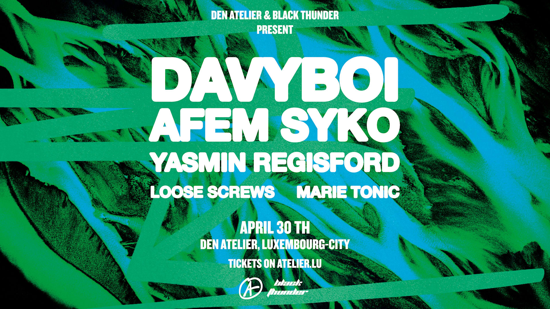Den Atelier X Blackthunder Present: Davyboi, Afem Syko &More Cover