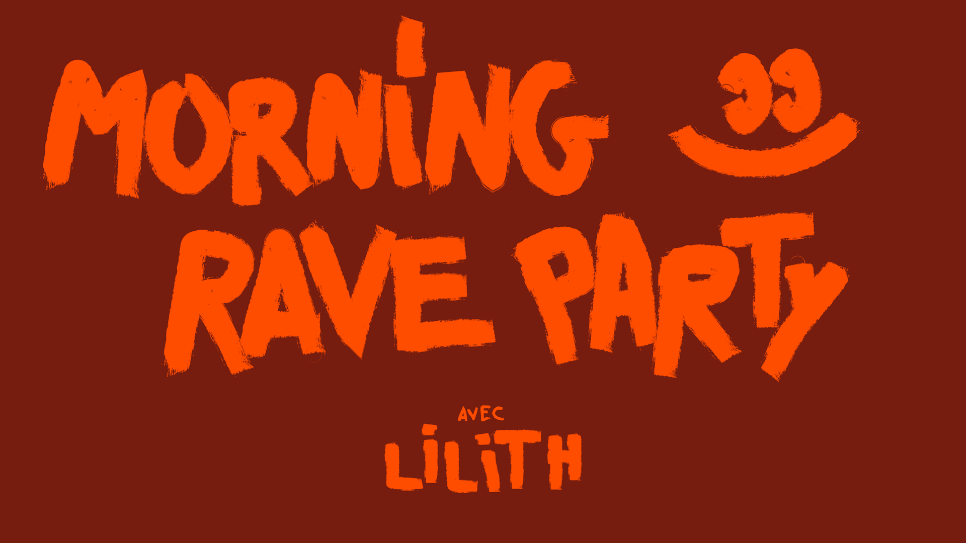 Café Sonore Morning Rave Party Cover
