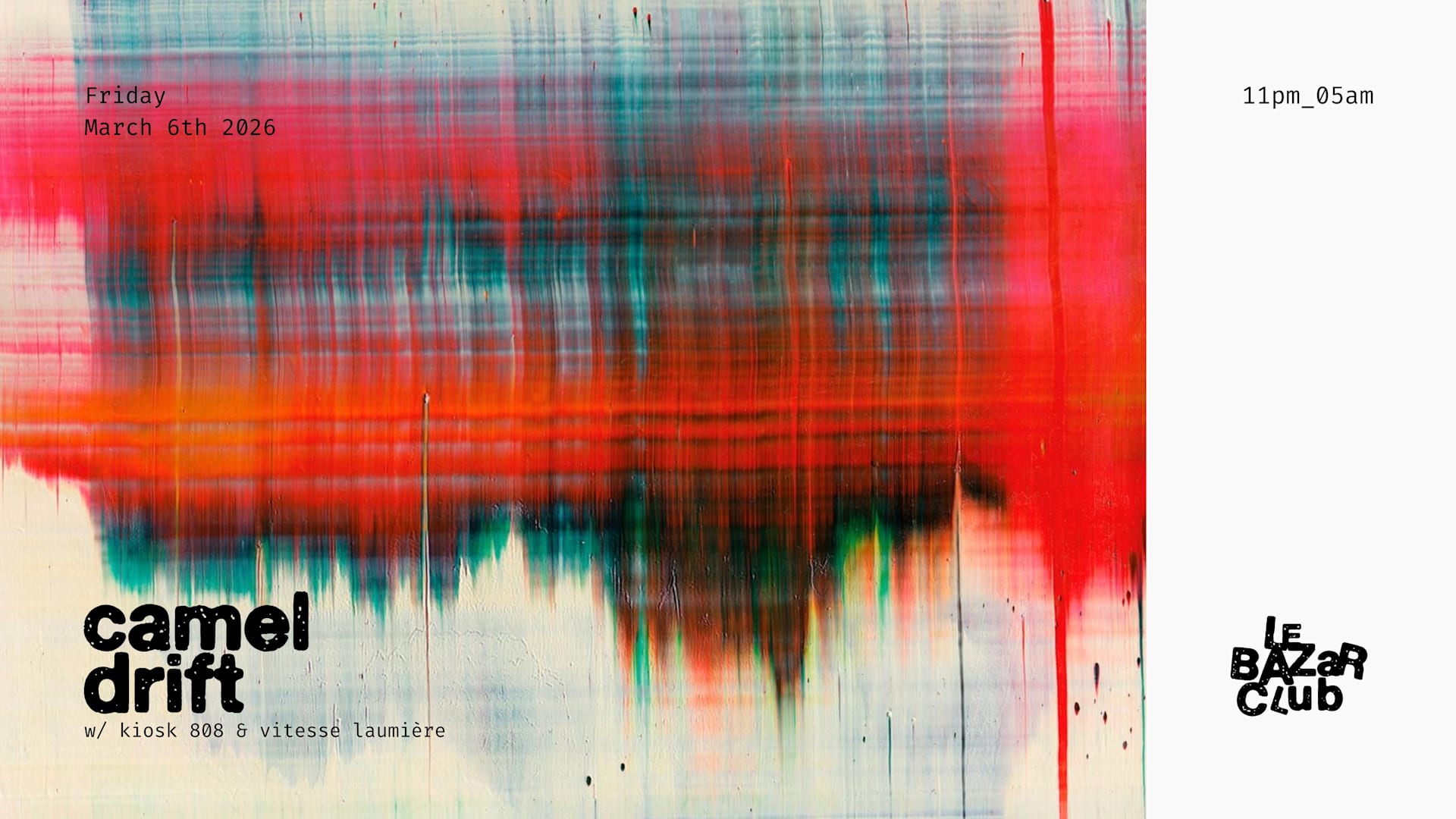 Camel Drift Invite Kiosk 808 & Vitesse Laumière Cover