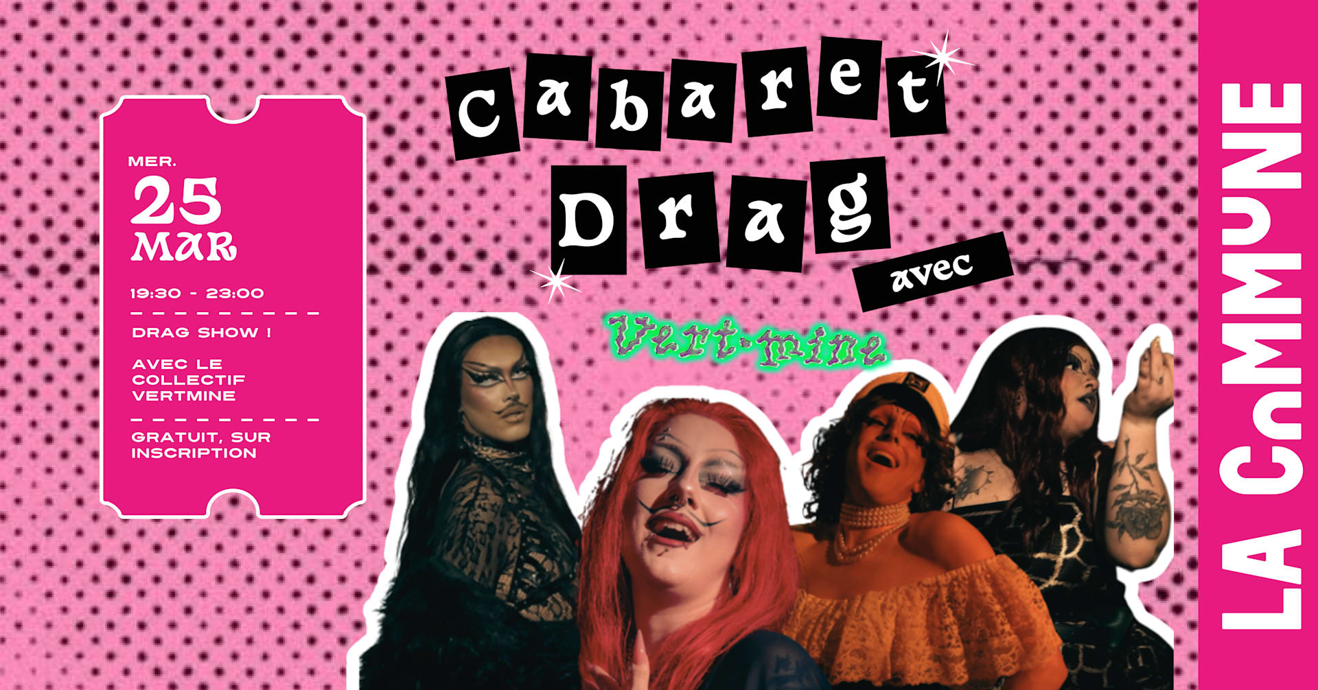 Cabaret Drag Ft. Le Collectif Vertmine Cover