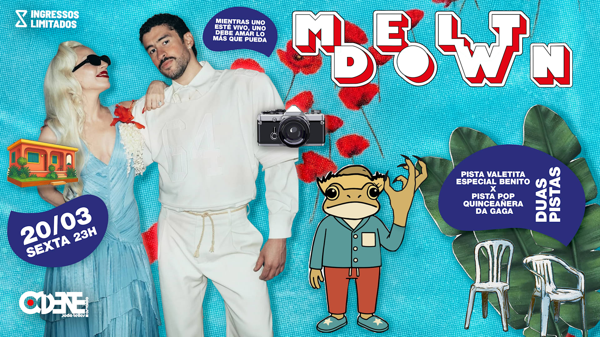 Meltdown - Gaga & Benito - Sexta 20/3 - Com 2 Pistas! Cover