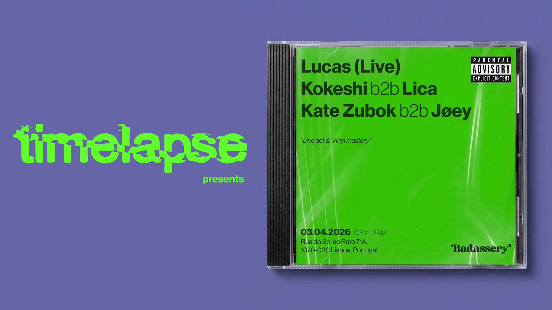 Timelapse @Badassery Cover