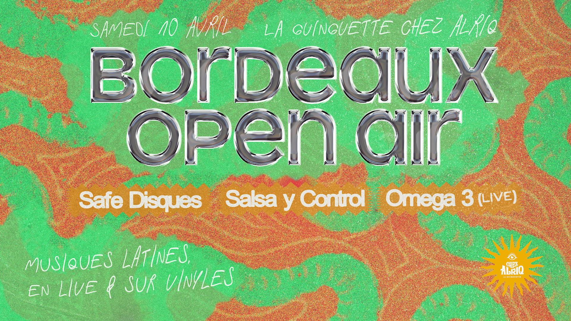 Bordeaux Open Air Chez Alriq - 10.04 Cover