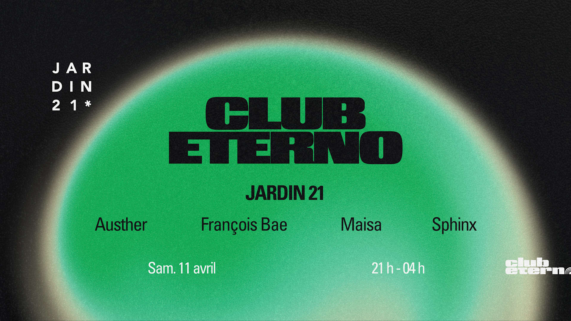 Club Eterno X Jardin21 ~ Open Air Cover