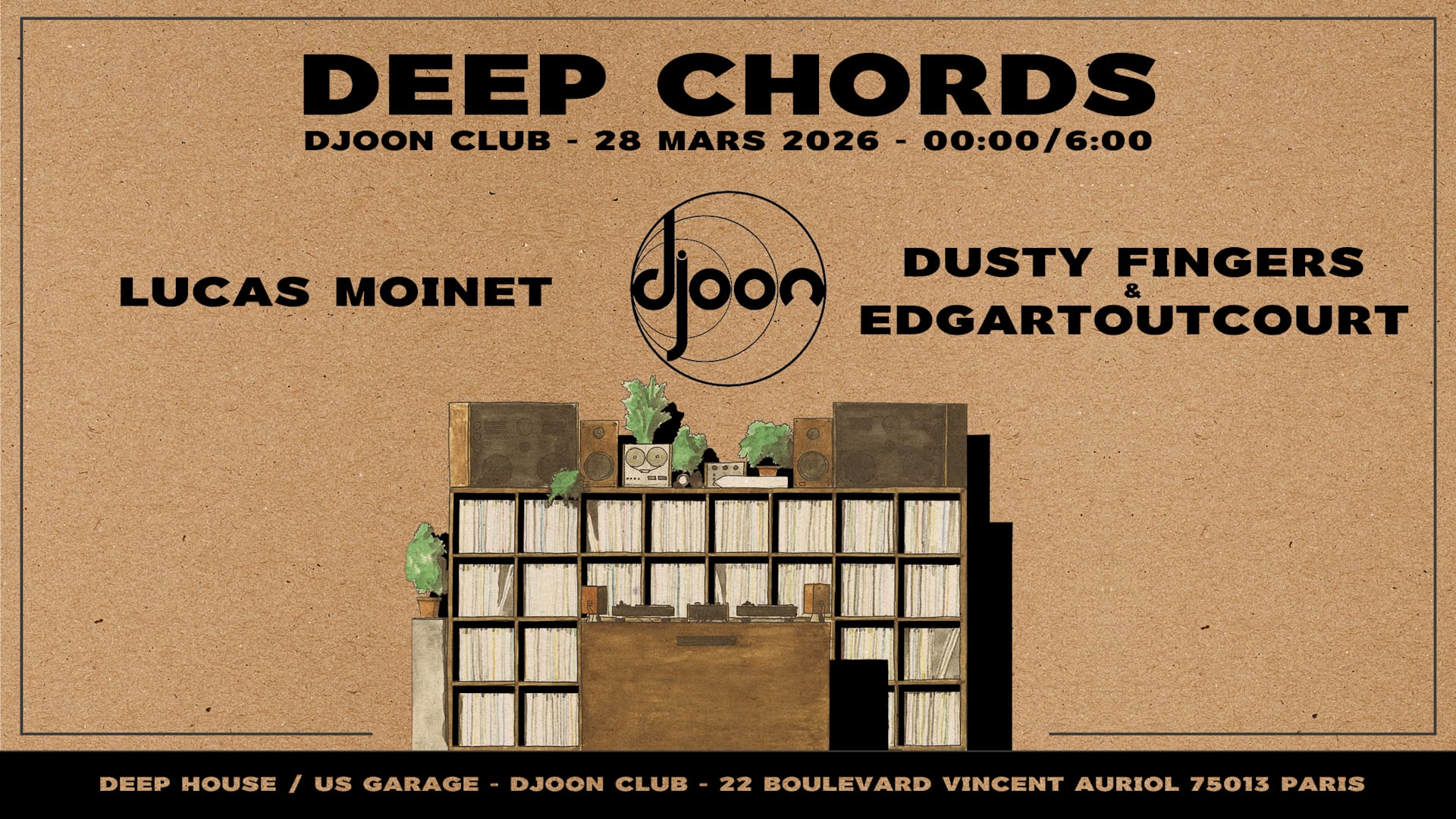 Deep Chords : Lucas Moinet-Dusty Fingers-Edgartoutcourt Cover