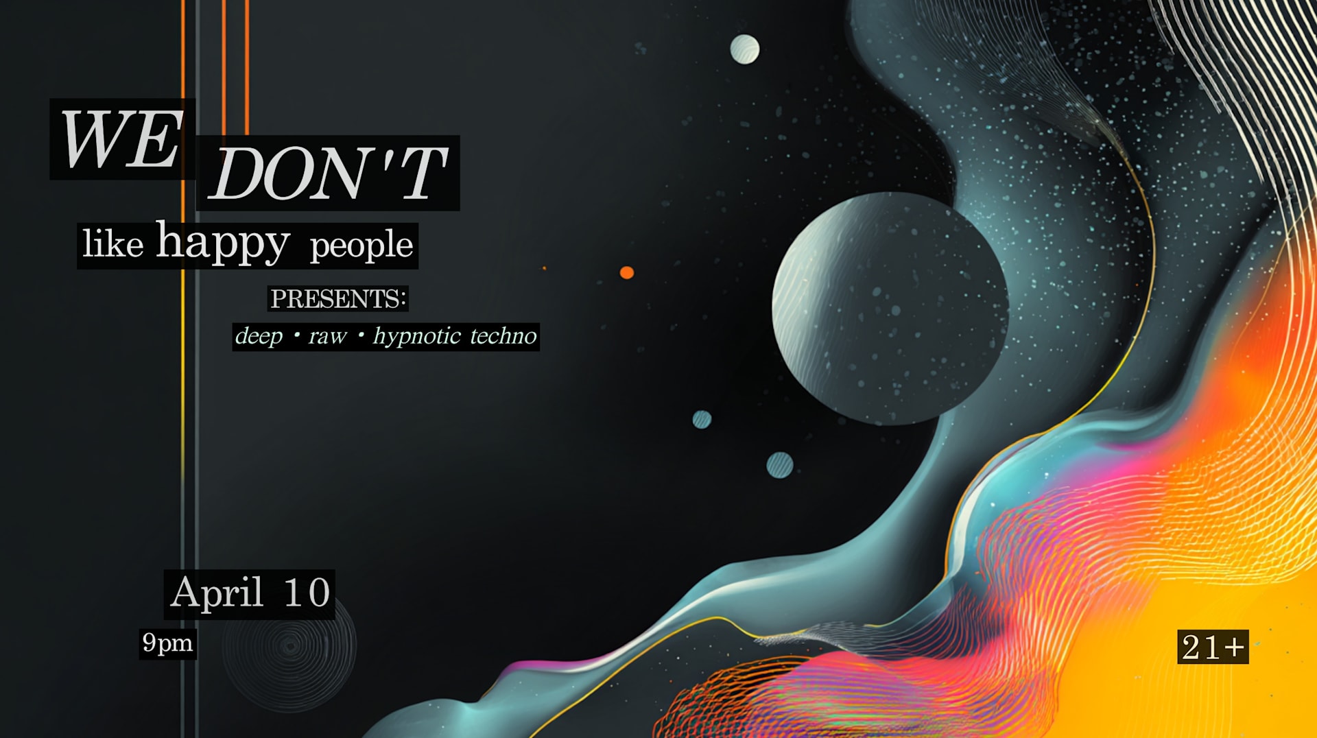 We Don't Like Happy People Cover