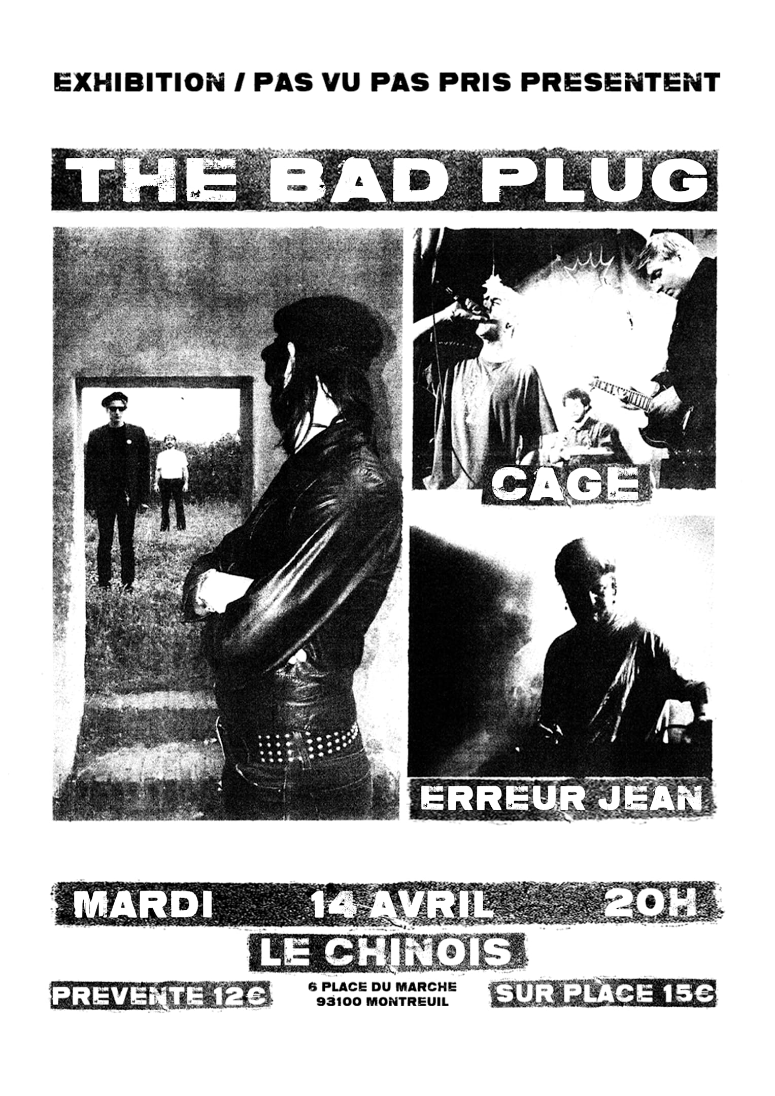 The Bad Plug + Cage + Erreur Jean Cover