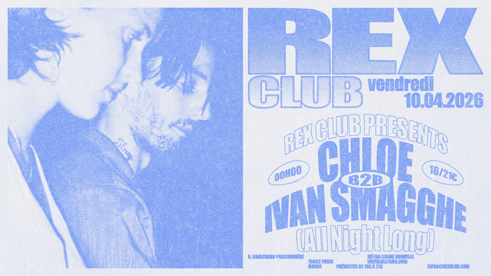 Rex Club Presents: Chloé B2b Ivan Smagghe Cover