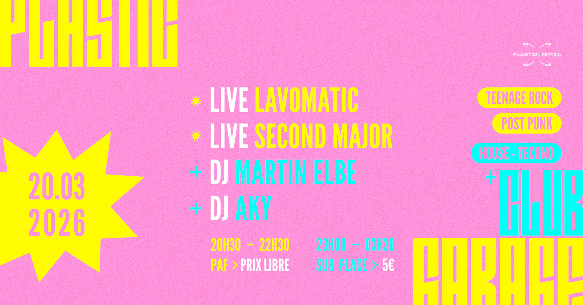 Plastic Garage+Club W/ Lavomatic, Second Major /+/ Martin Cover