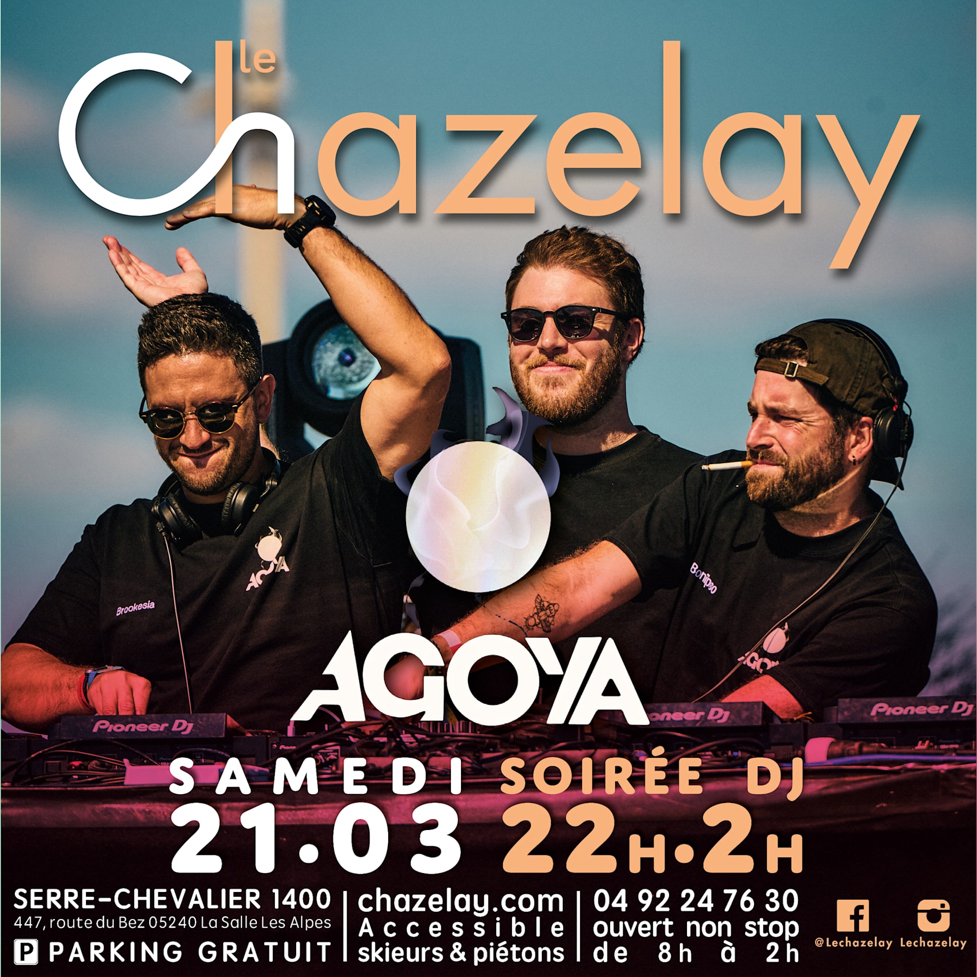 Soirée Dj - Samedi 21 Mars - Le Chazelay - Serre Chevalier Cover