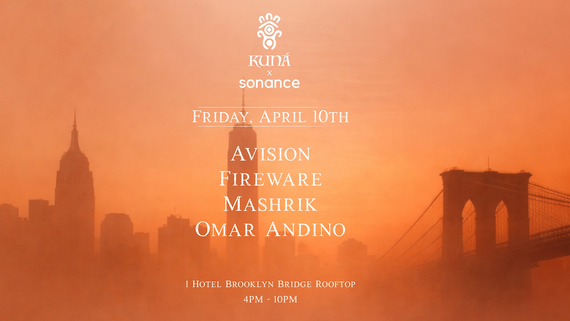 Kuná X Sonance: Skyline Sundown @ 1 Hotel Cover