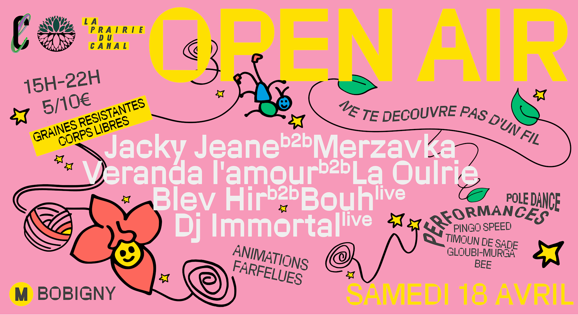 Open Air - Jacky Jeane,Dj Immortal,Blev Hir,Veranda L'amour Cover
