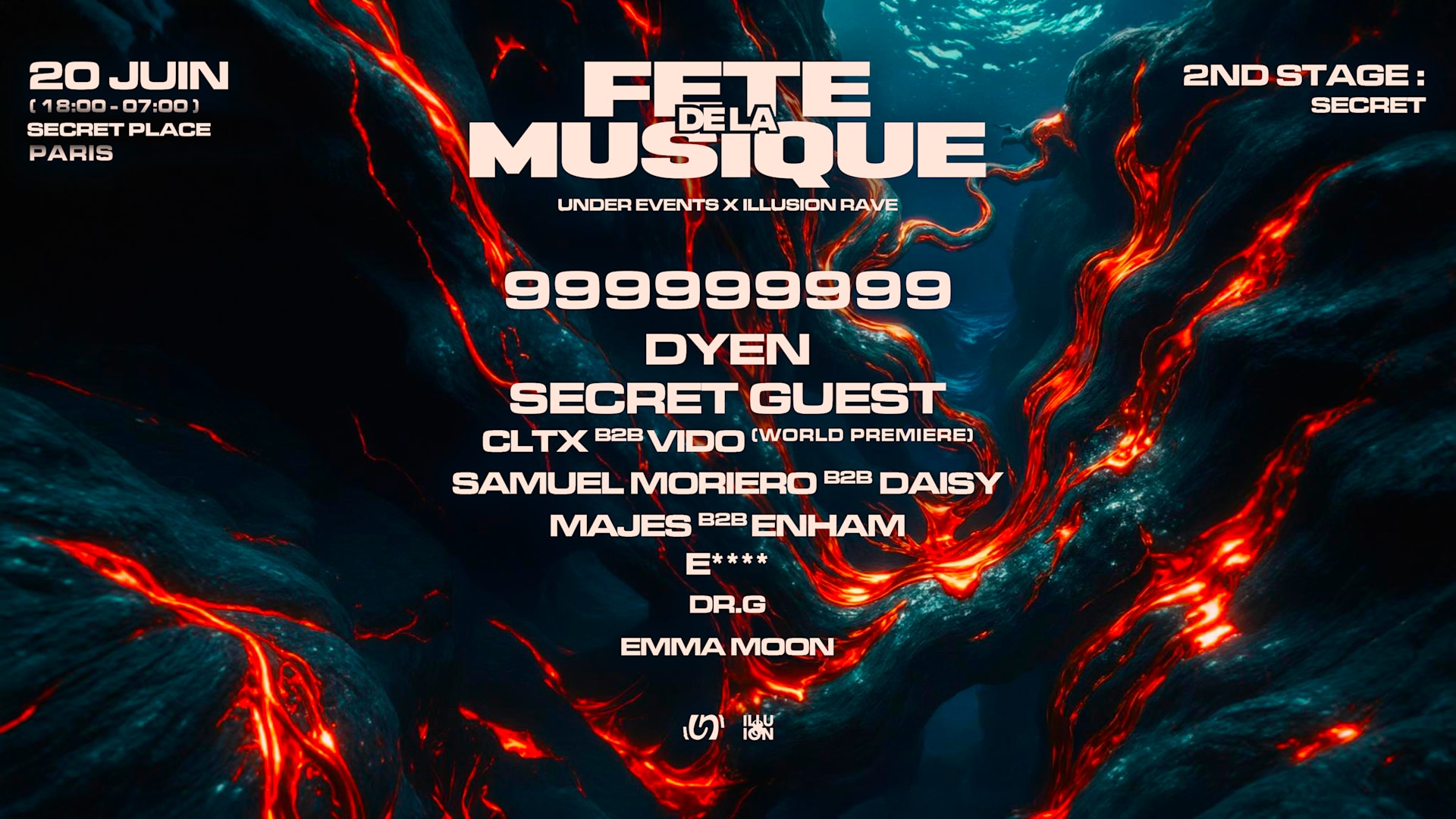 Illusion Rave X Under Events : Fête De La Musique 2026 Cover