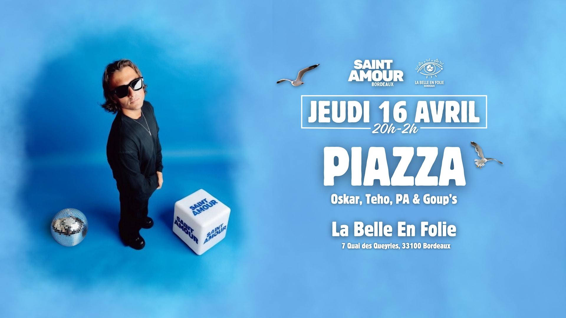 Saint Amour Bordeaux | Piazza | Jeudi 16 Avril 2026 Cover