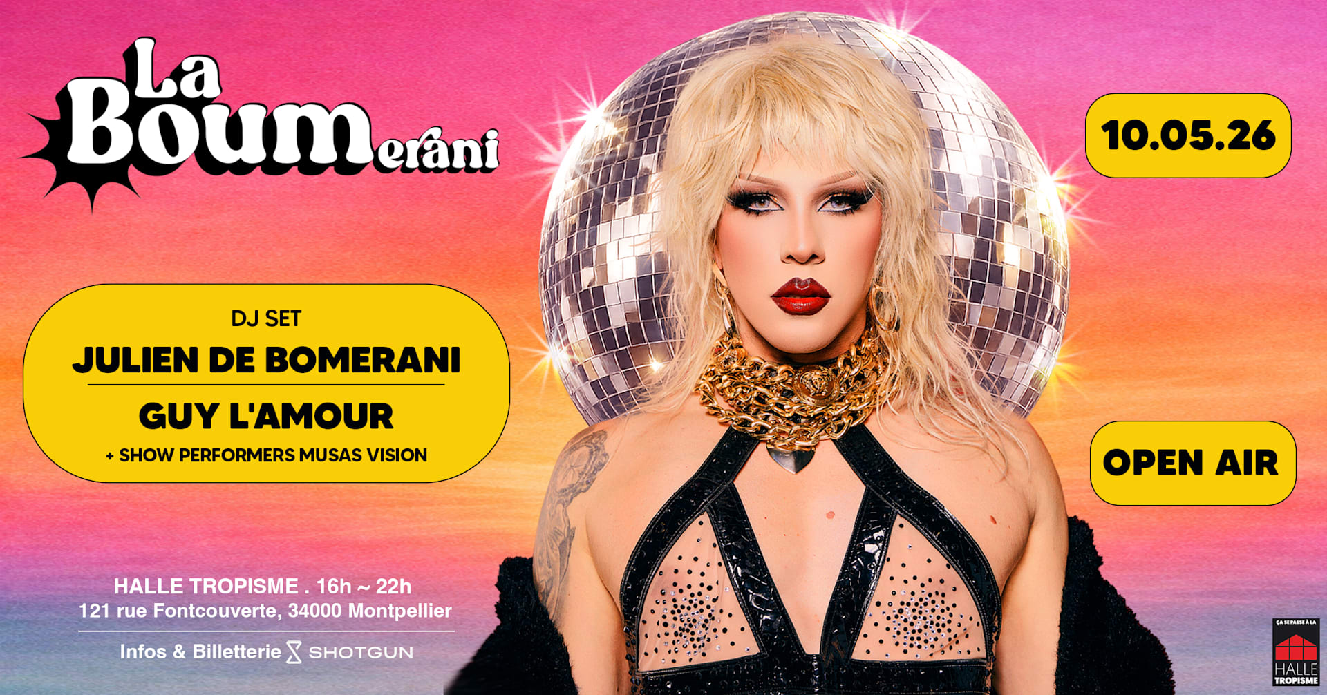 Dim 10/05 - La Boum X Halle Tropisme - Open Air Cover