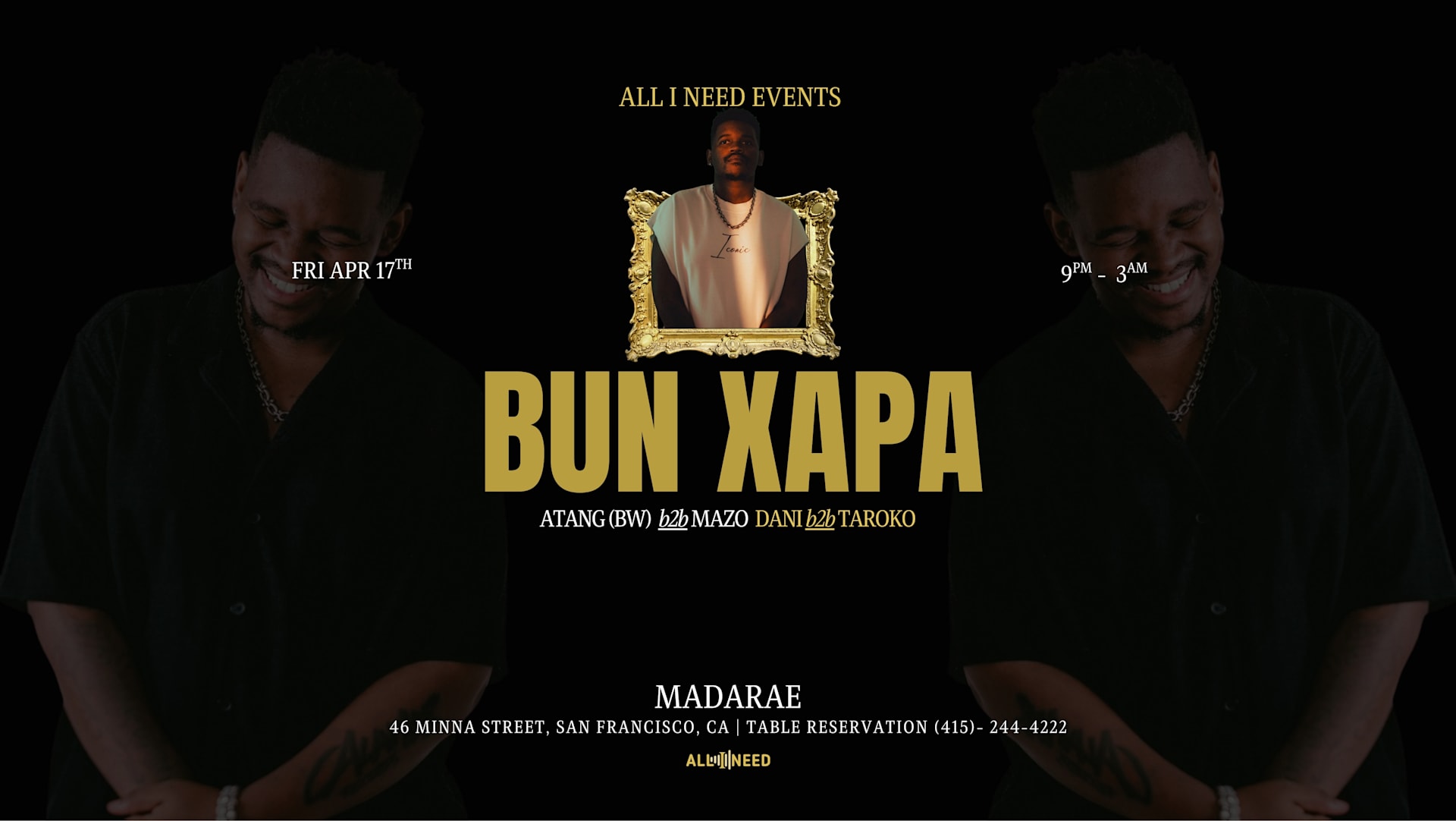 Bun Xapa (Afro/Deep/Tech House) At Madarae San Francisco Cover