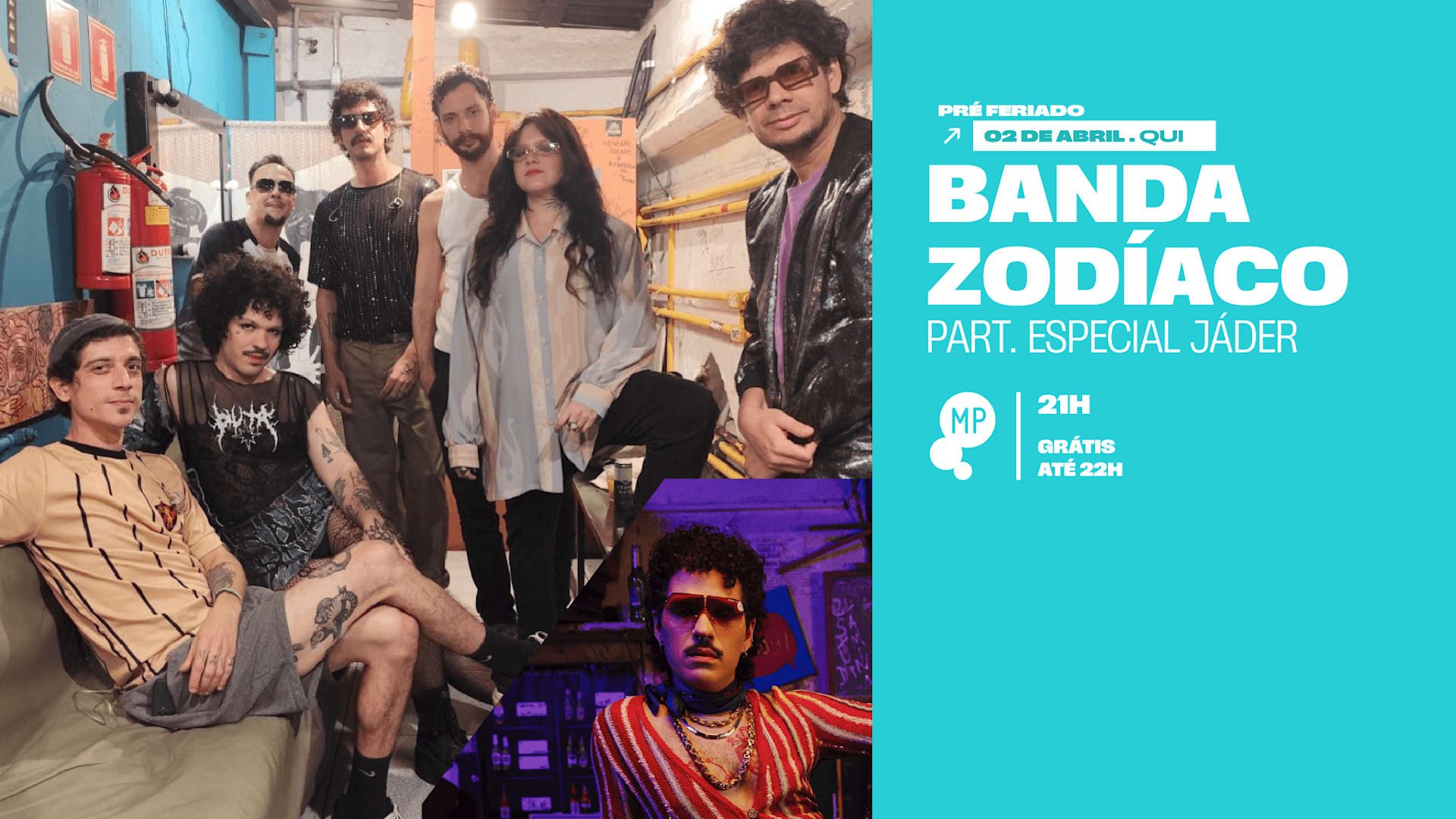 2/4 - Pré-Feriado | Banda Zodíaco + Jáder No Mundo Pensante Cover