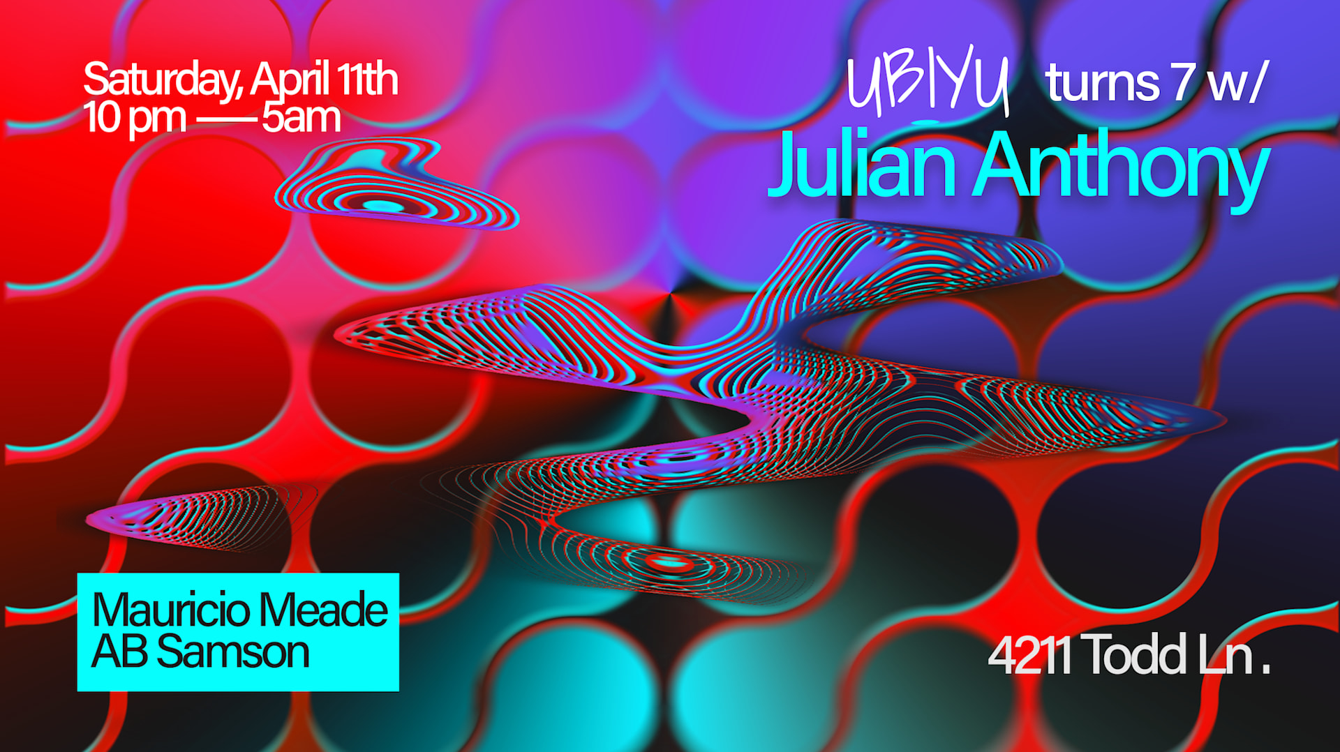 Ubiyu Turns 7 W/ Julian Anthony Cover
