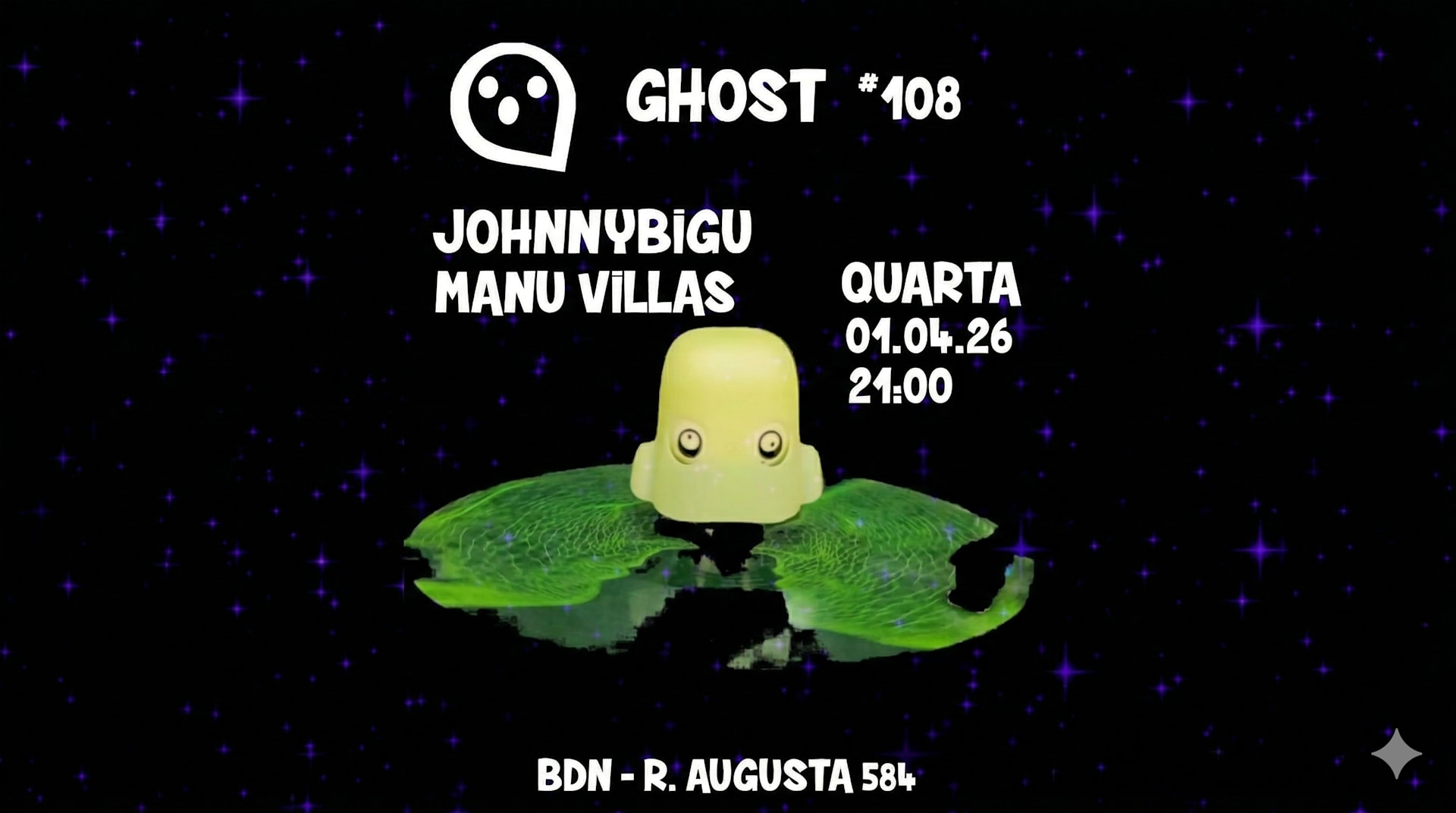 Ghost #108 — Johnnybigu, Manu Villas Cover