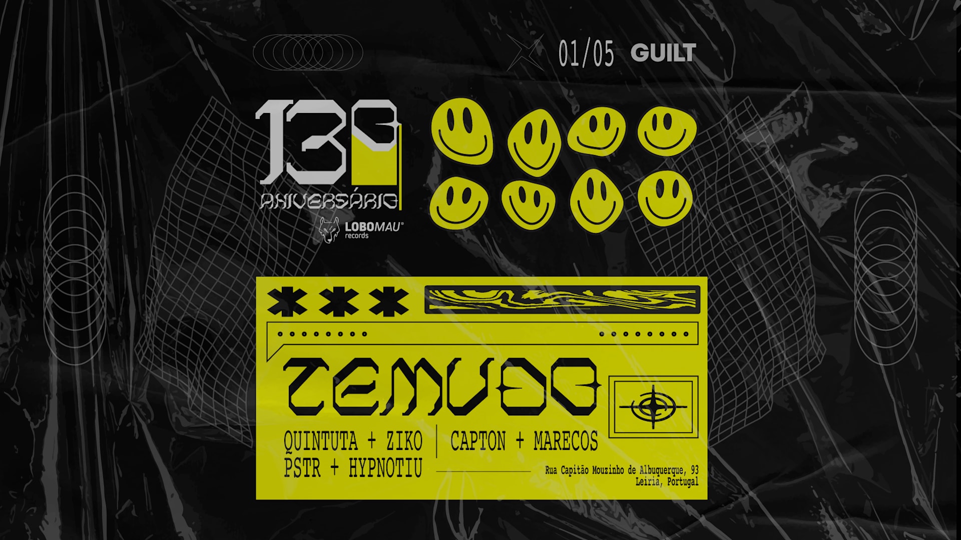 13 • Anos Lobo Mau Records Cover