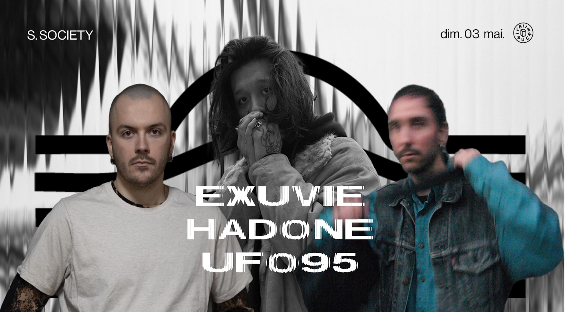 S.Society X Tssrct : Exuvie, Hadone, Ufo95 Cover