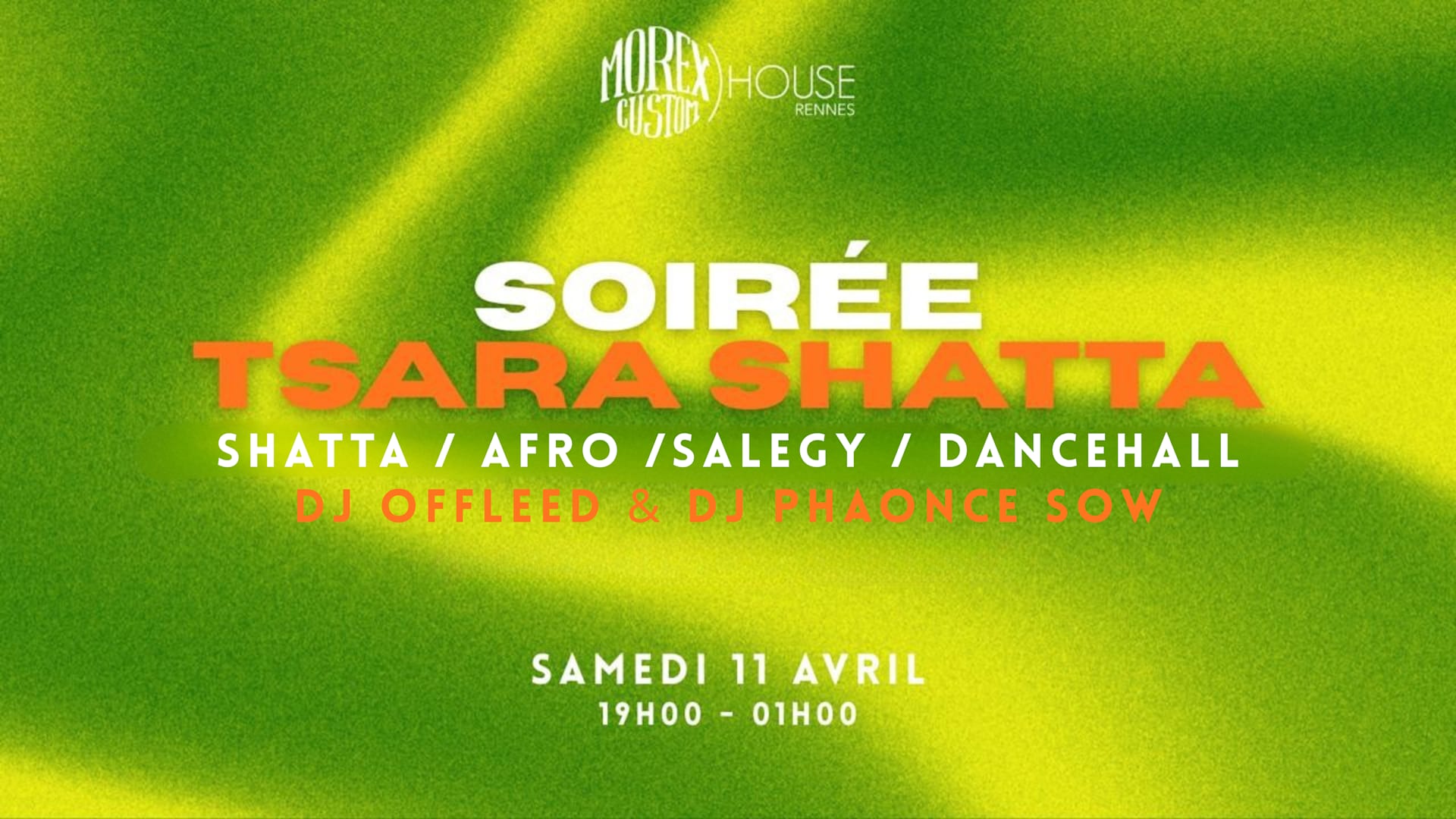 Soirée Tsara Shatta / Dancehall / Salegy / Carribean Gratuit Cover