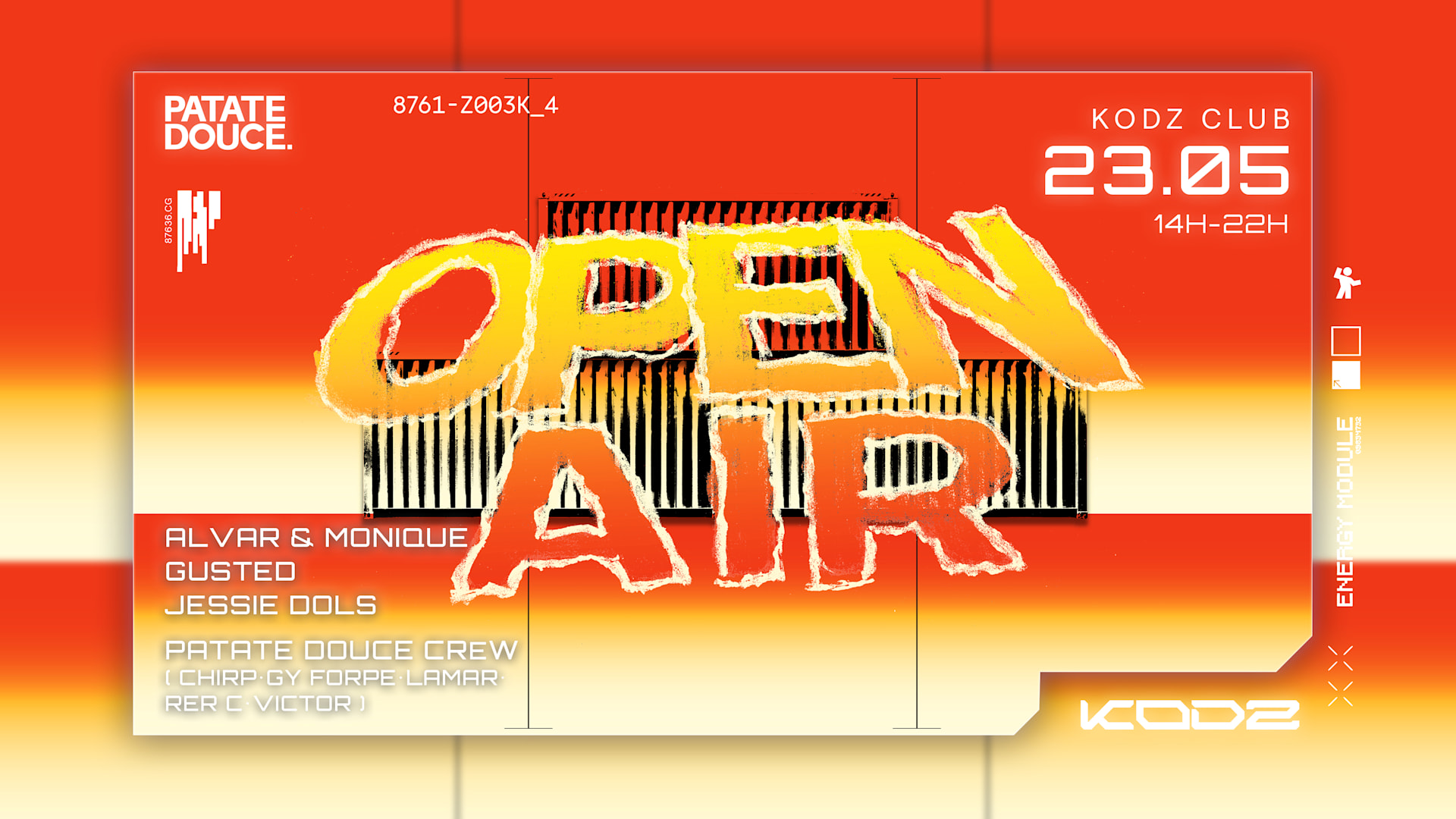 Kodz Open Air  X Patate Douce Cover