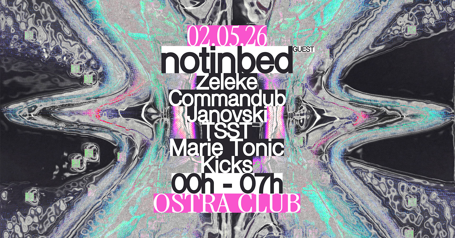 La Zintrie : Notinbed & Zntr Crew @Ostraclub Cover