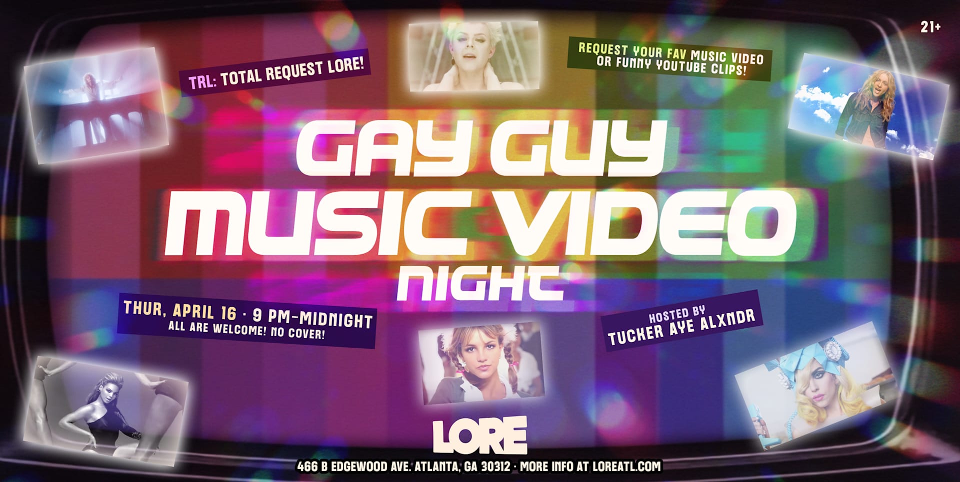 Gay Guy Music Video Night @ Lore! Cover
