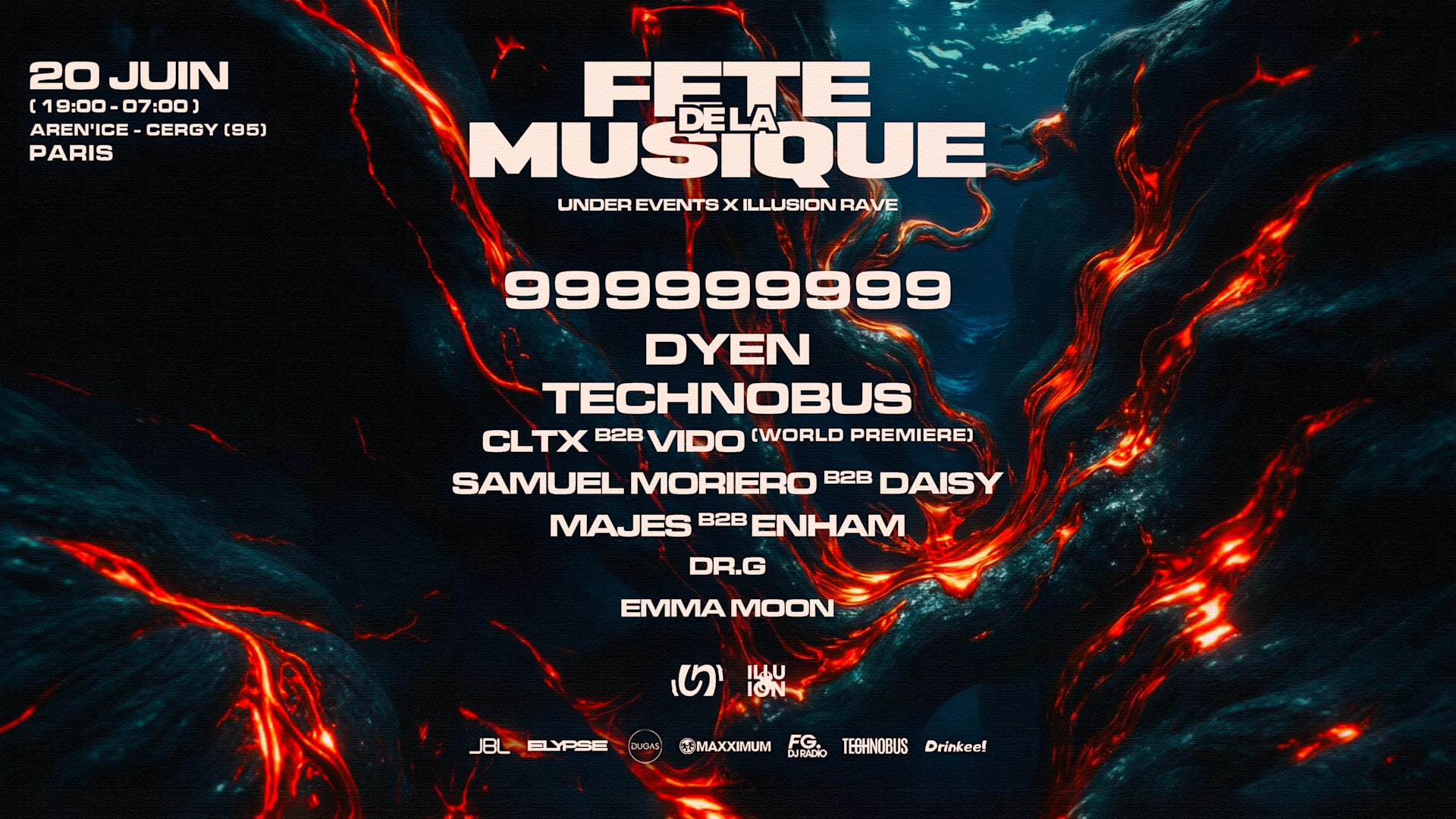 Illusion Rave X Under Events : Fête De La Musique 2026 Cover